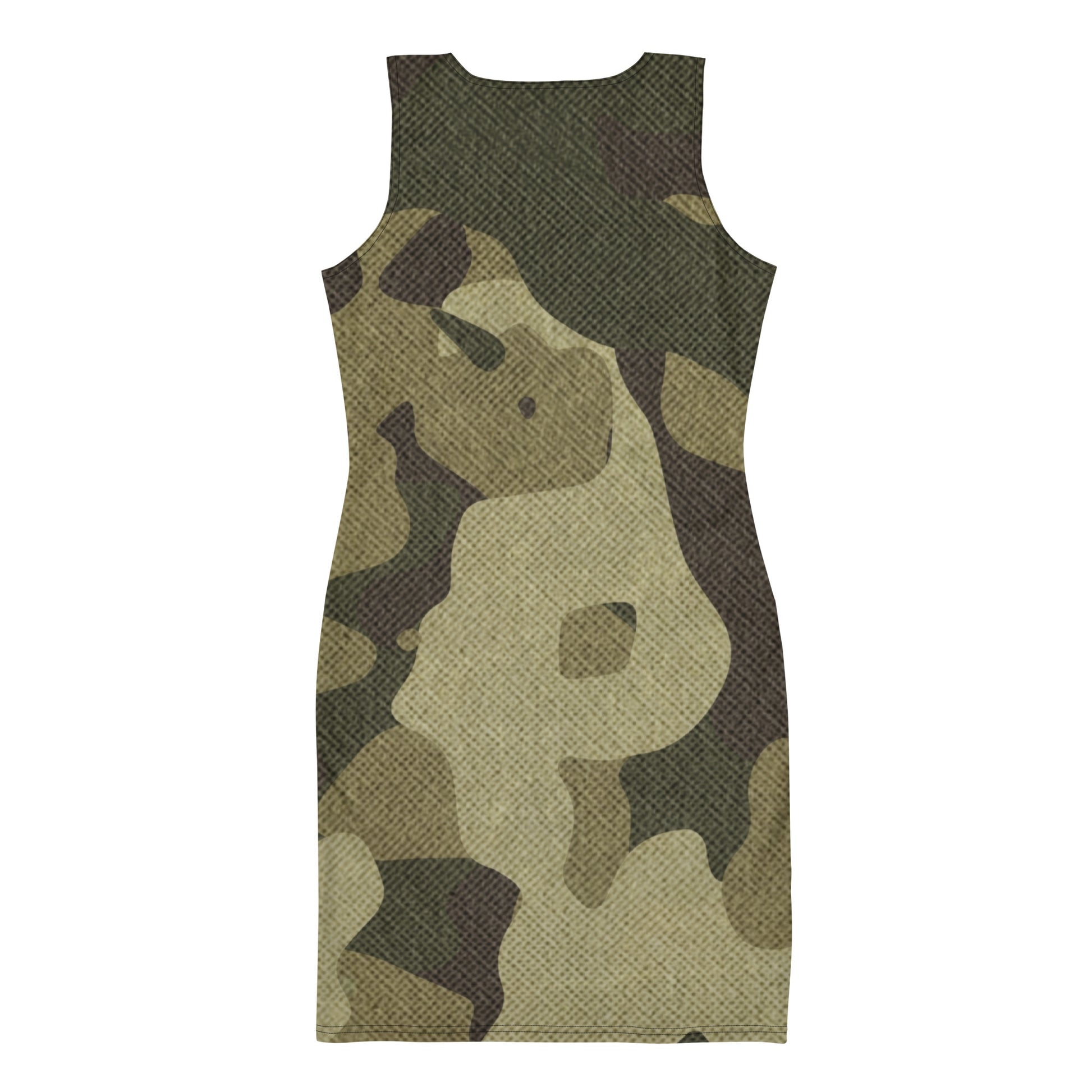 Camo Dress | Green Fabric | Tight Bodycon Fit Camo Colors