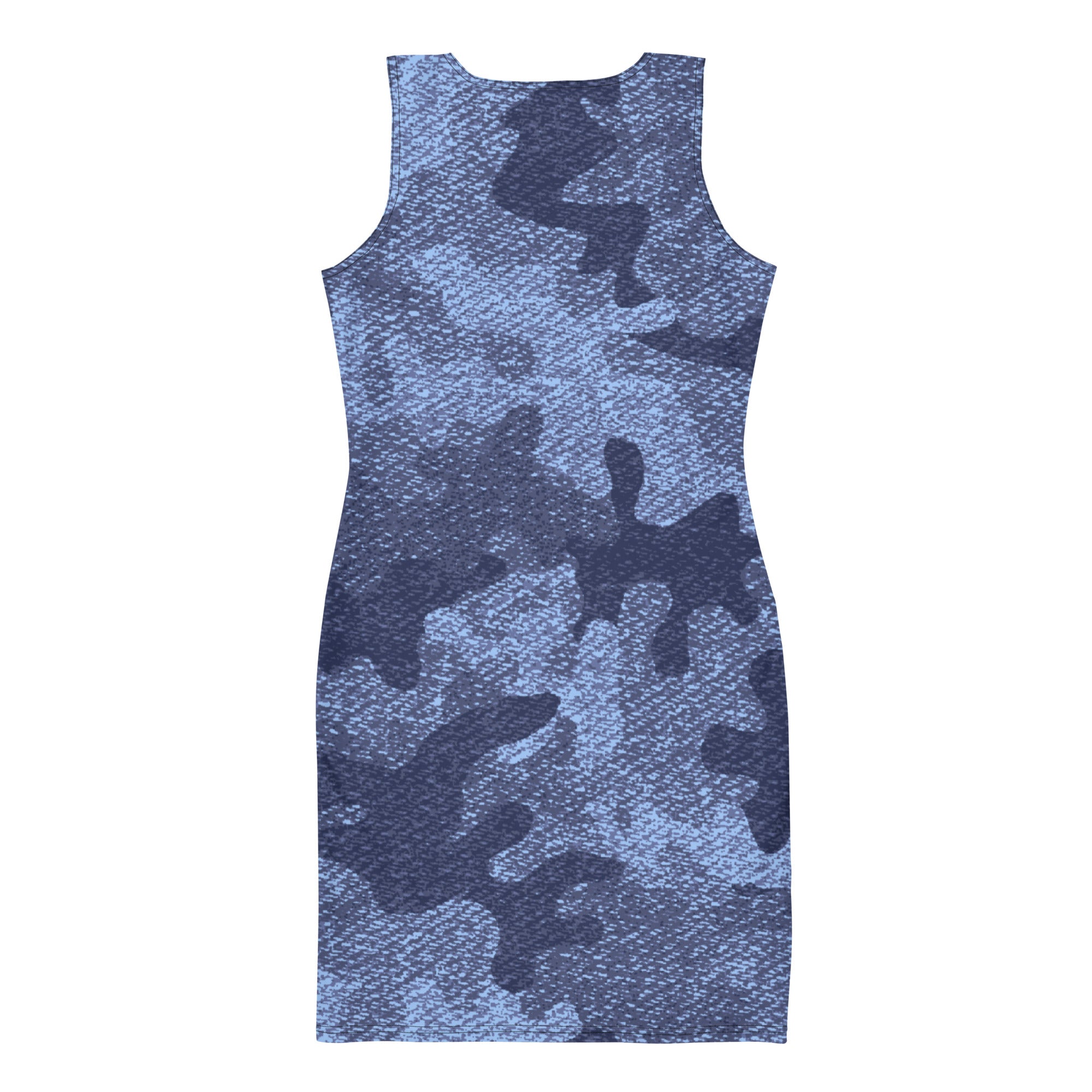 Camo Dress | Denim Blue | Tight Bodycon Fit Camo Colors