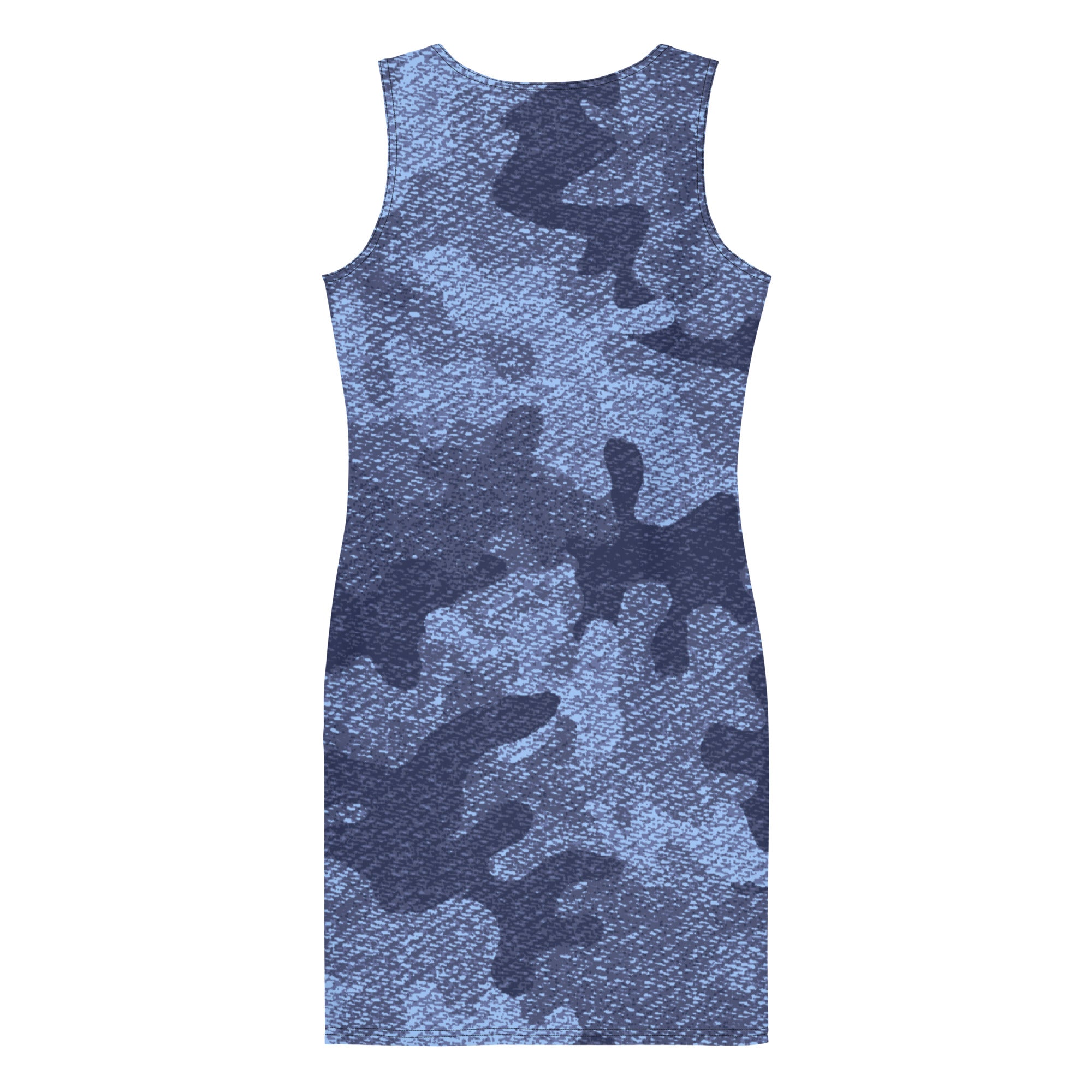 Camo Dress | Denim Blue | Tight Bodycon Fit Camo Colors