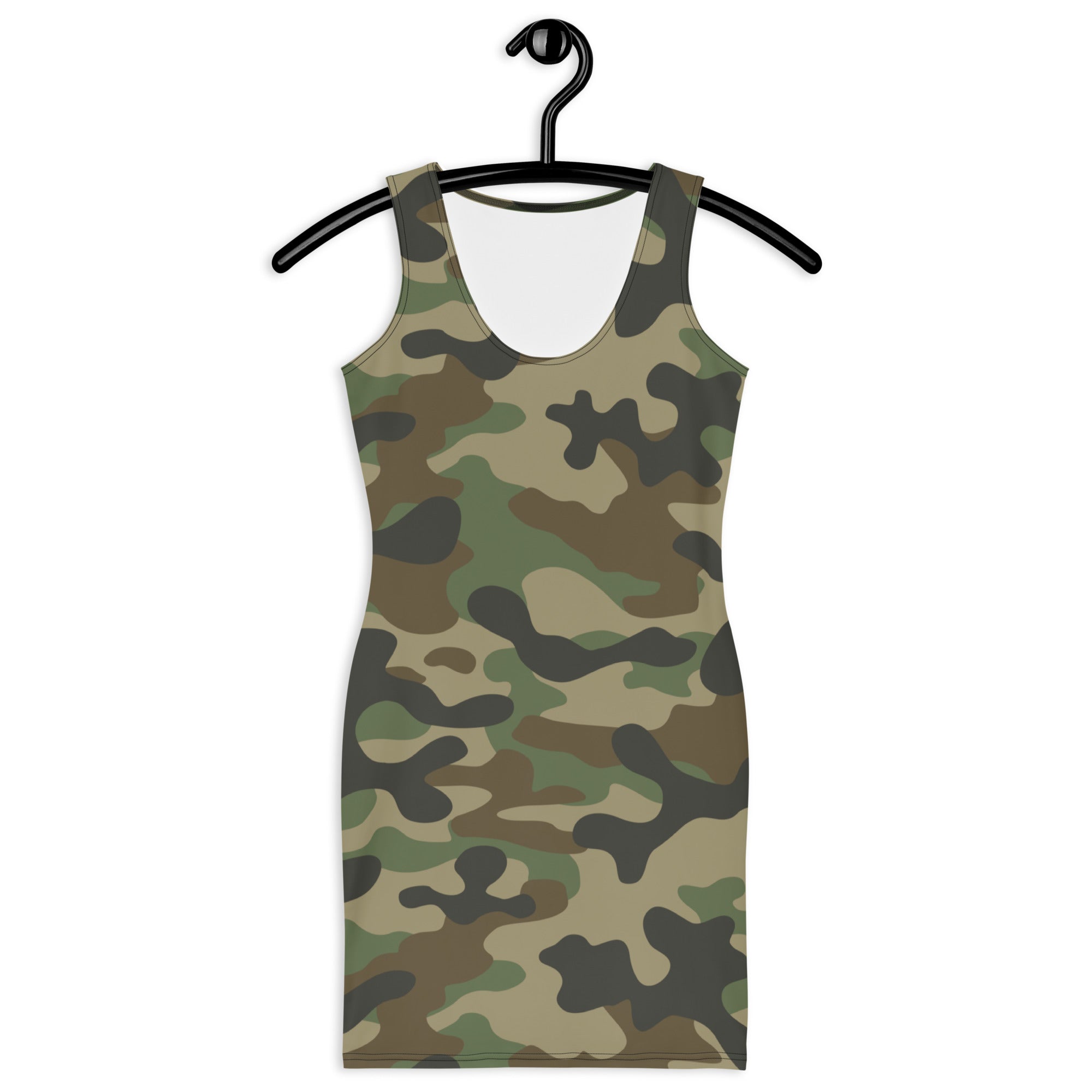 Camo Dress | Military Brown | Tight Bodycon Fit Camo Colors