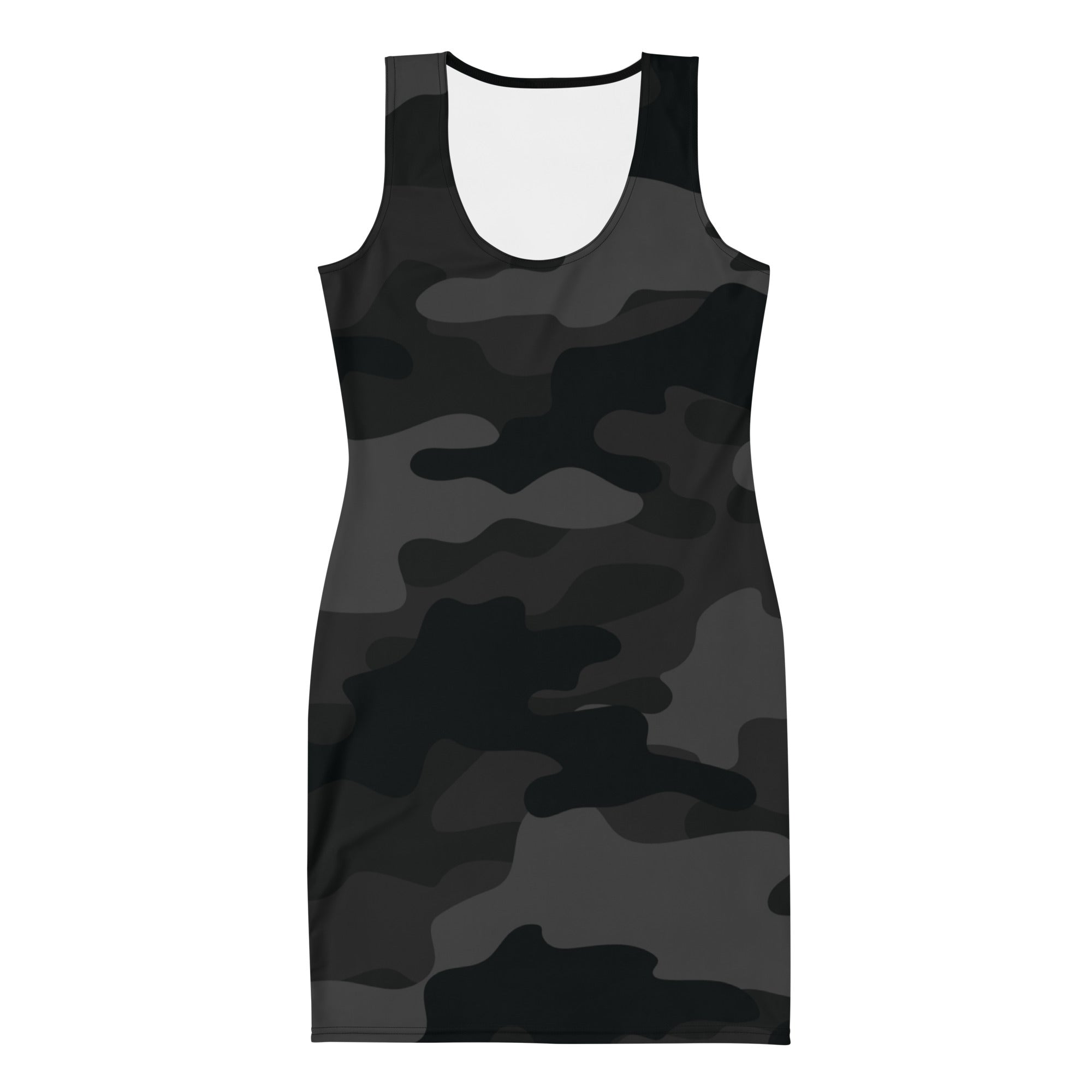 Camo Dress | Black | Tight Bodycon Fit Camo Colors
