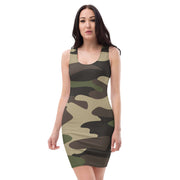 Camo Dress | Classic Green | Tight Bodycon Fit Camo Colors