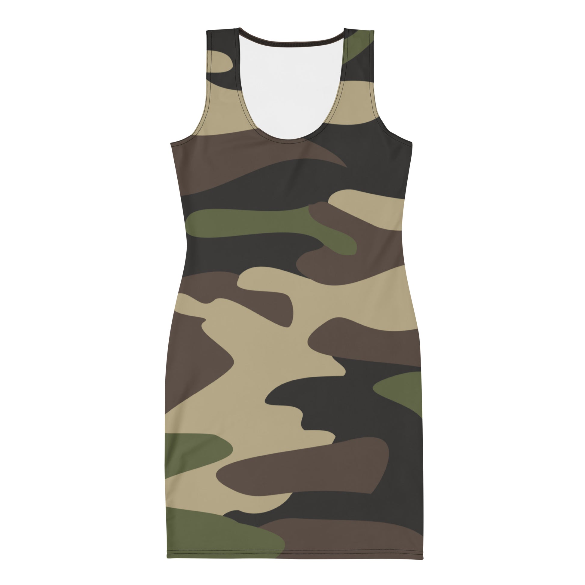 Camo Dress | Classic Green | Tight Bodycon Fit Camo Colors
