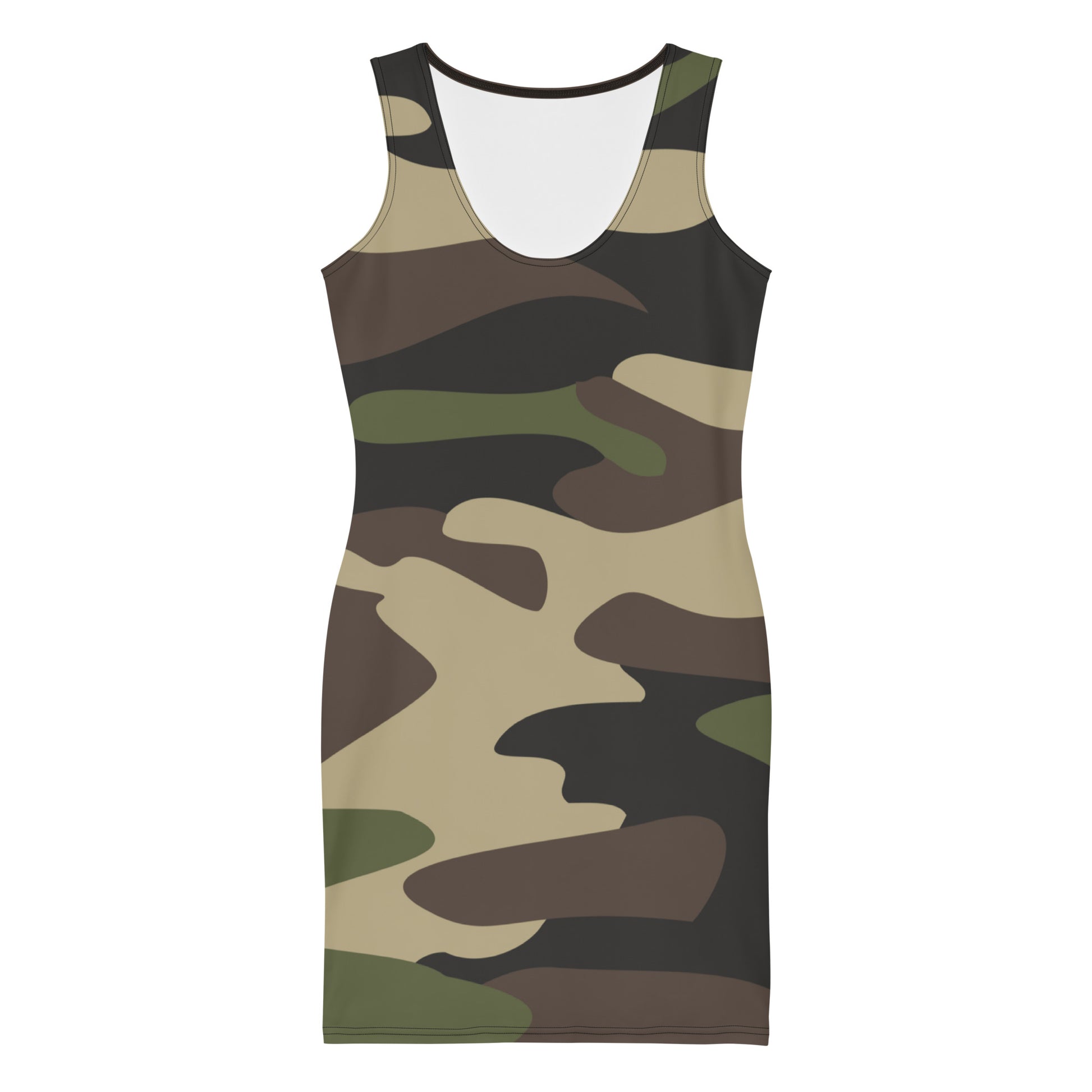 Camo Dress | Classic Green | Tight Bodycon Fit Camo Colors