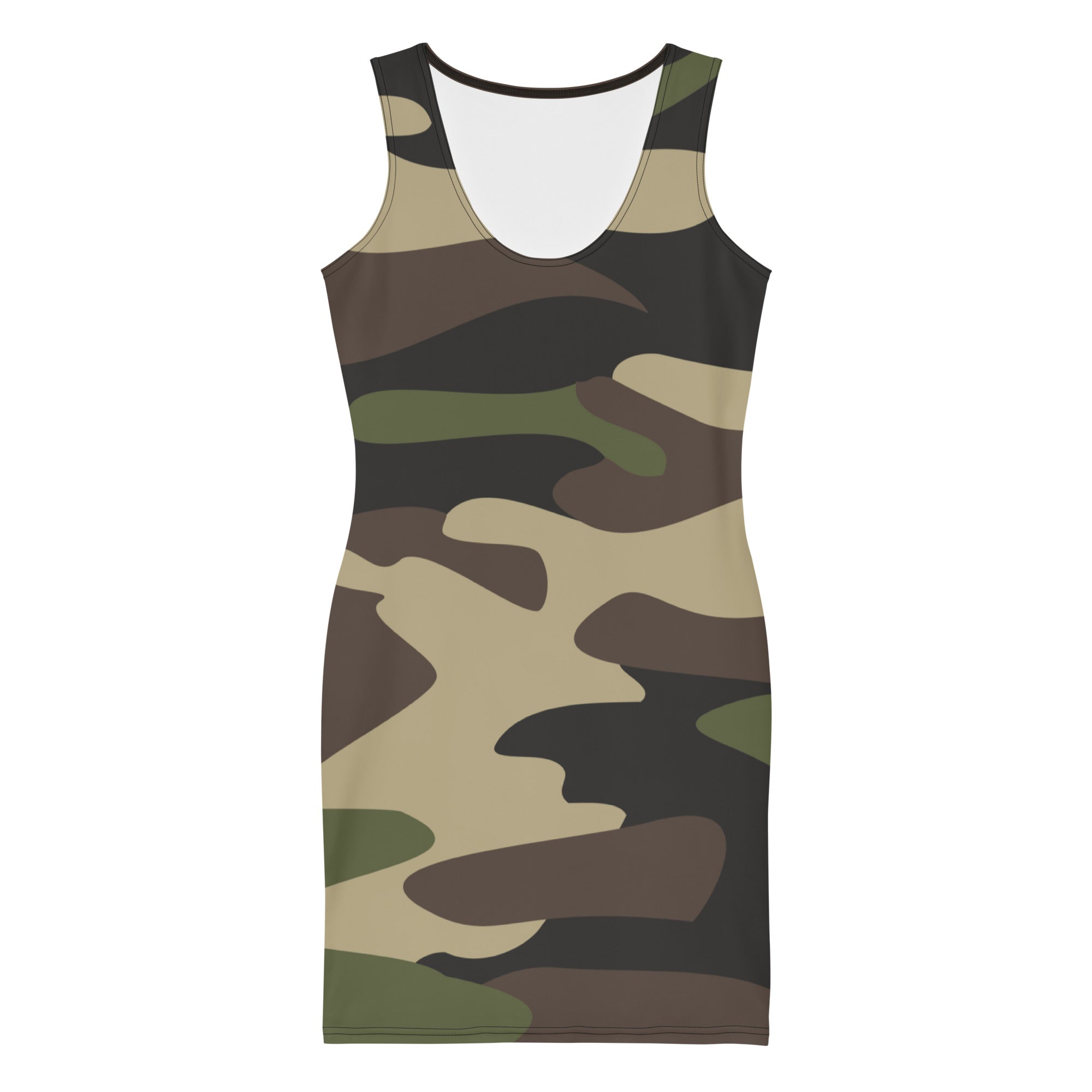 Camo Dress | Classic Green | Tight Bodycon Fit Camo Colors