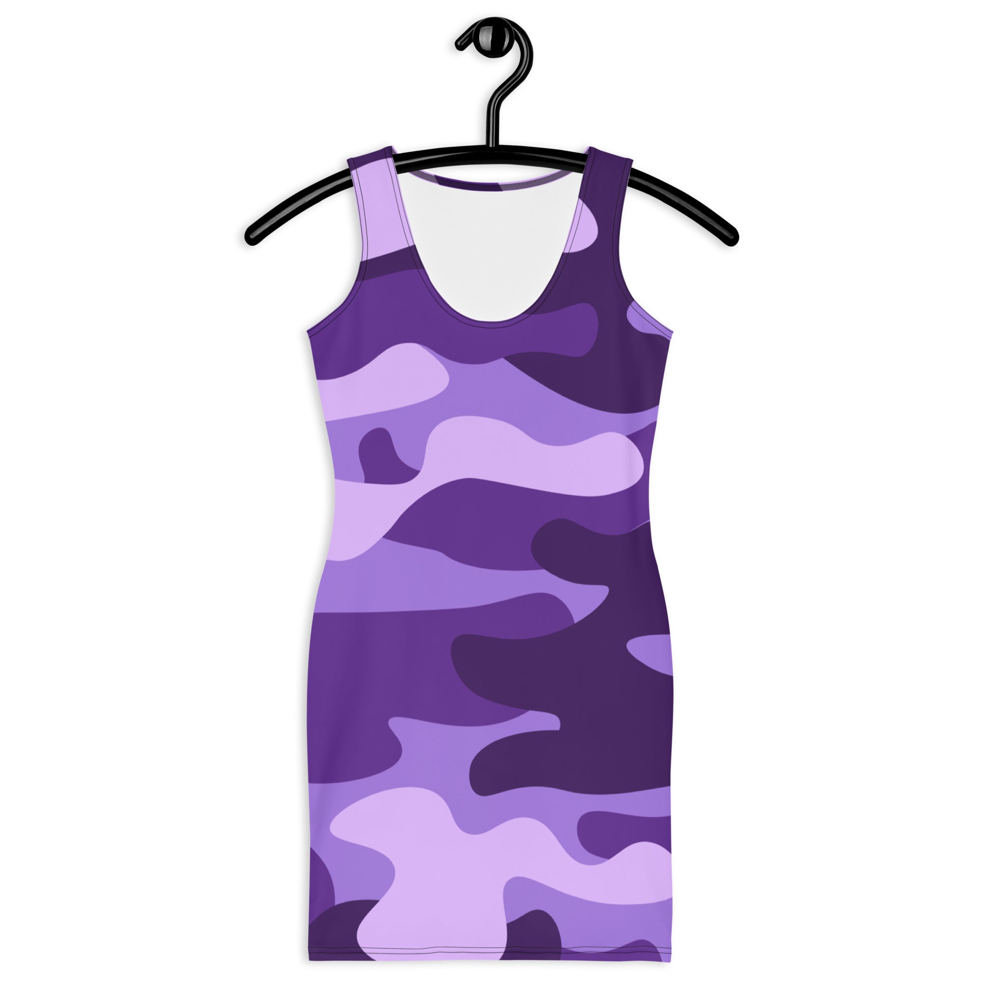 Camo Dress | Purple, Blue, and Mauve | Tight Bodycon Fit Camo Colors
