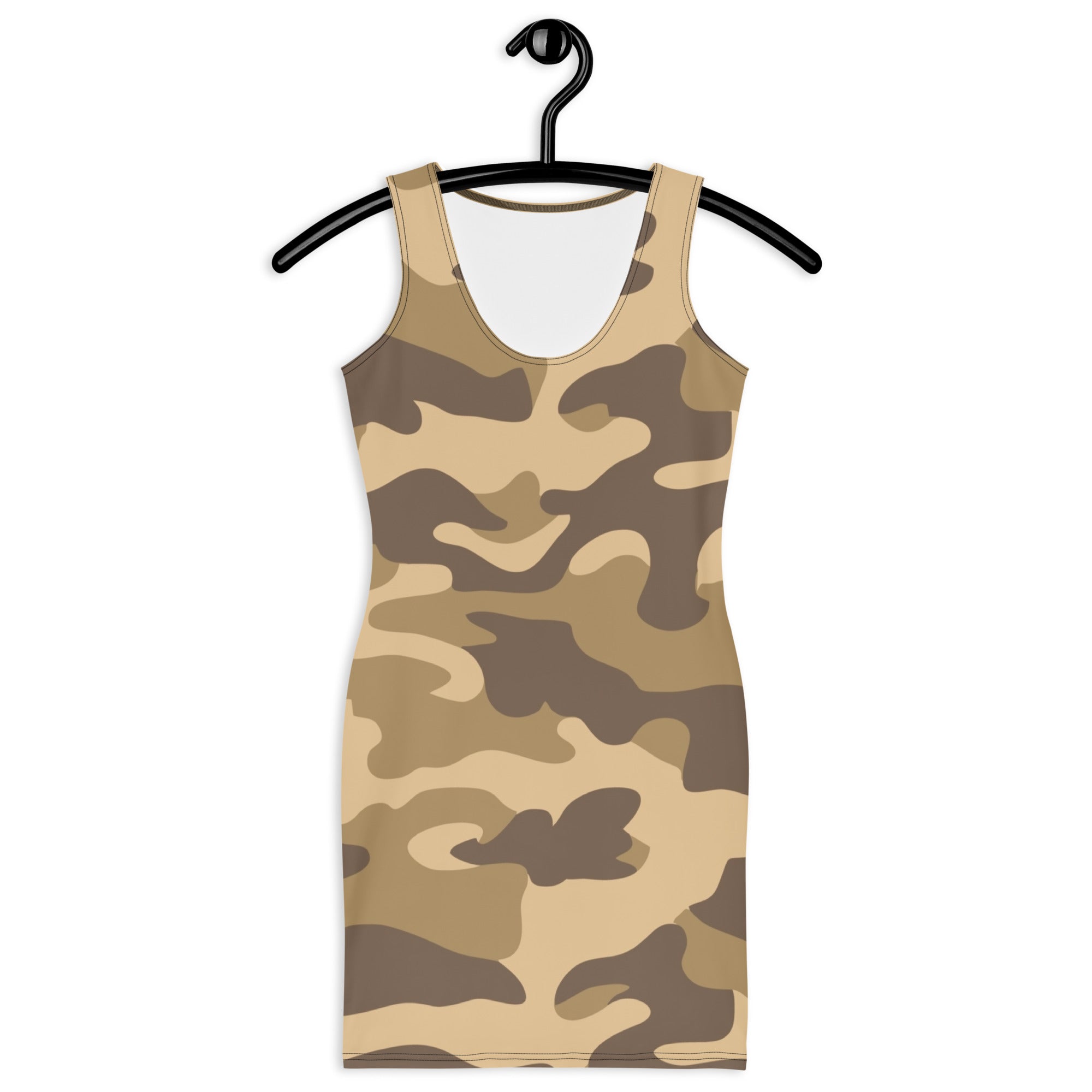 Camo Dress | Khaki | Tight Bodycon Fit Camo Colors