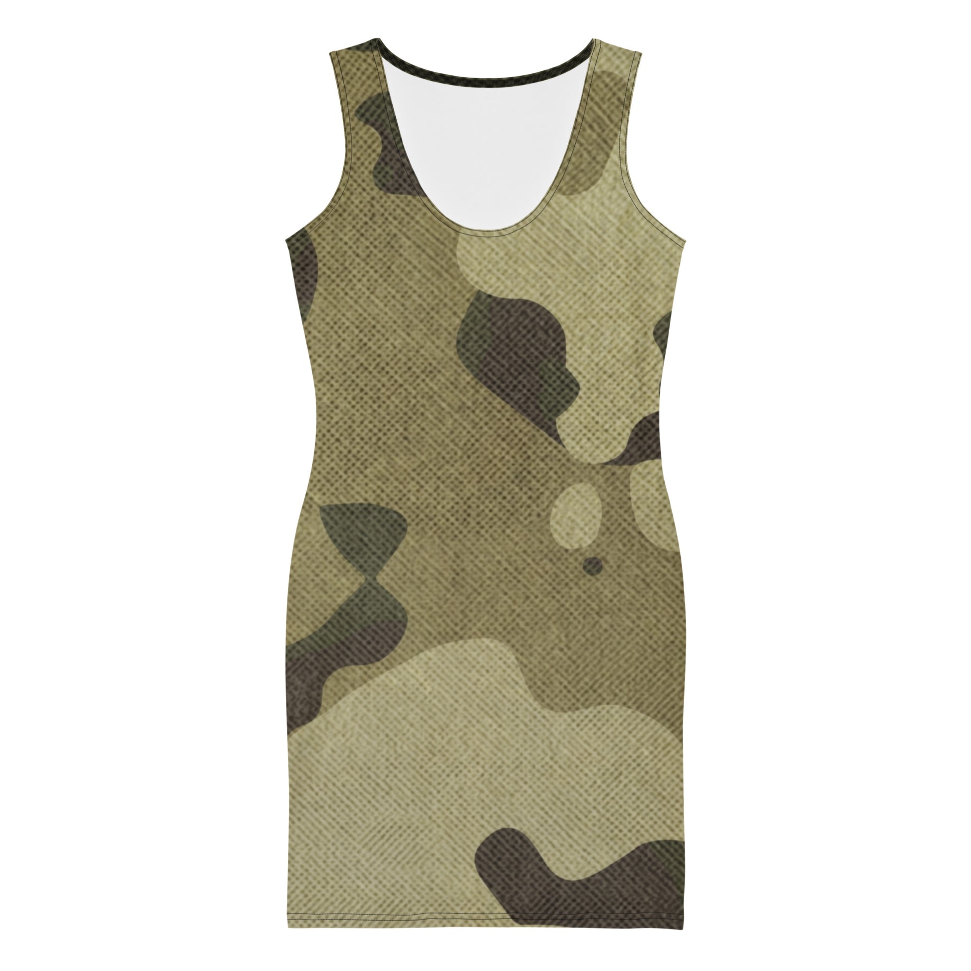 Camo Dress | Green Fabric | Tight Bodycon Fit Camo Colors