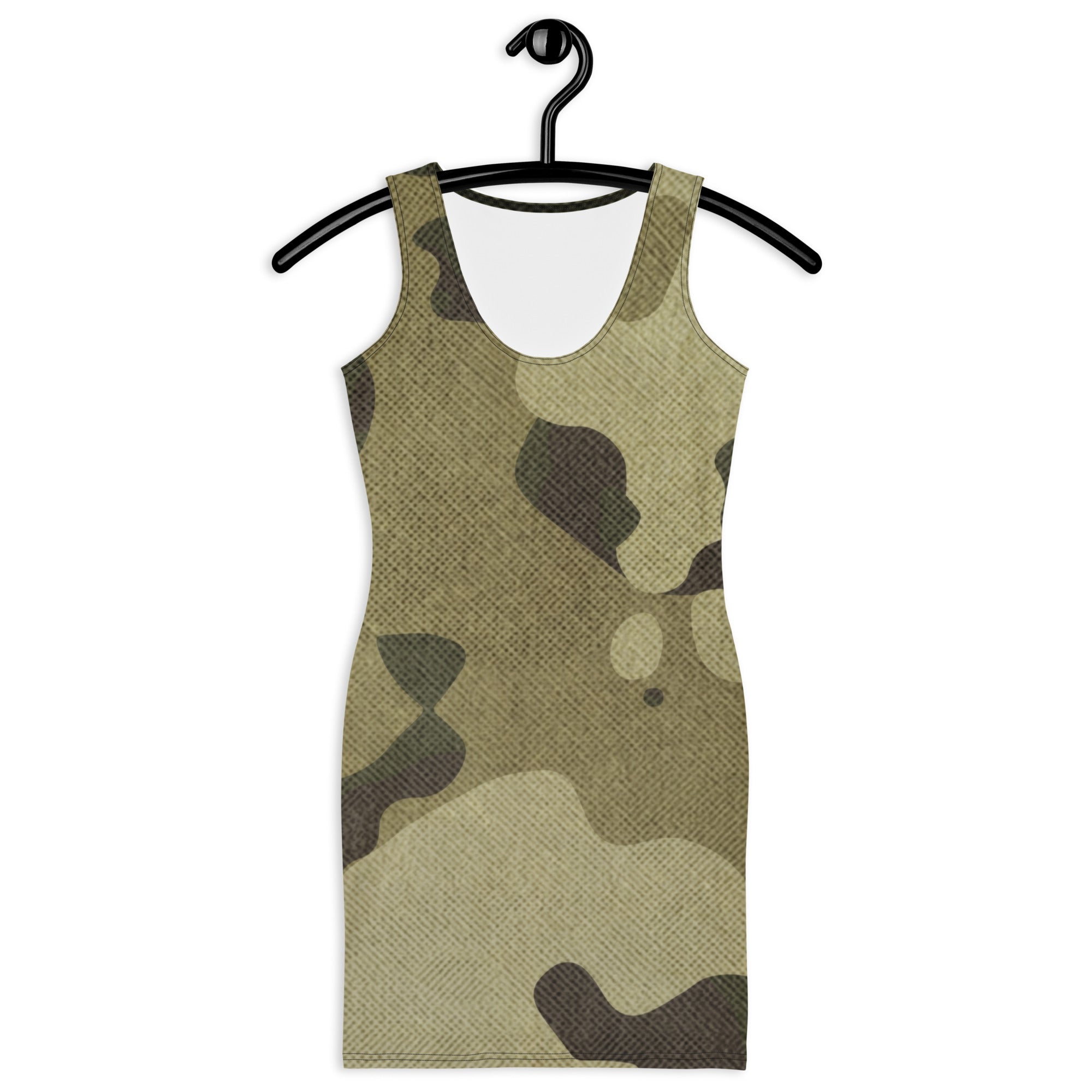 Camo Dress | Green Fabric | Tight Bodycon Fit Camo Colors