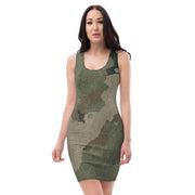 Camo Dress | Dirty Brown | Tight Bodycon Fit Camo Colors