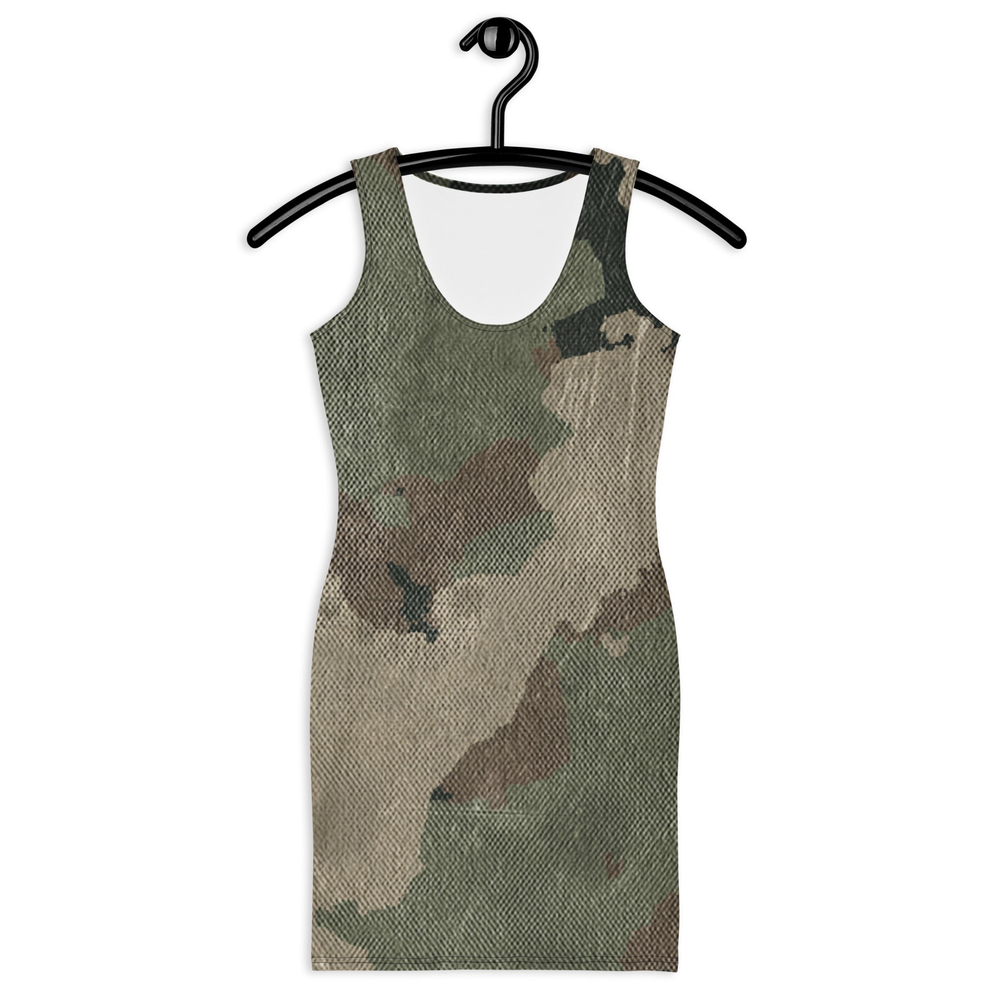 Camo Dress | Dirty Brown | Tight Bodycon Fit Camo Colors