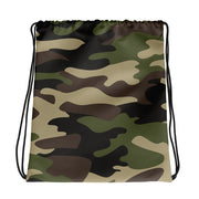 Drawstring Bag | Classic Green Camouflage Camo Colors