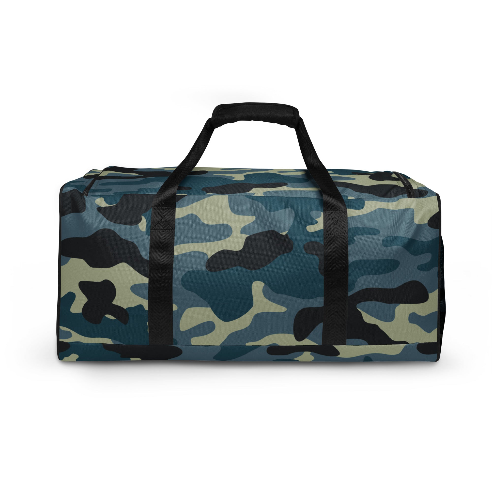 Premium Quality Duffle Bag in Shades of Blue & Charcoal Camo | Camo Colors