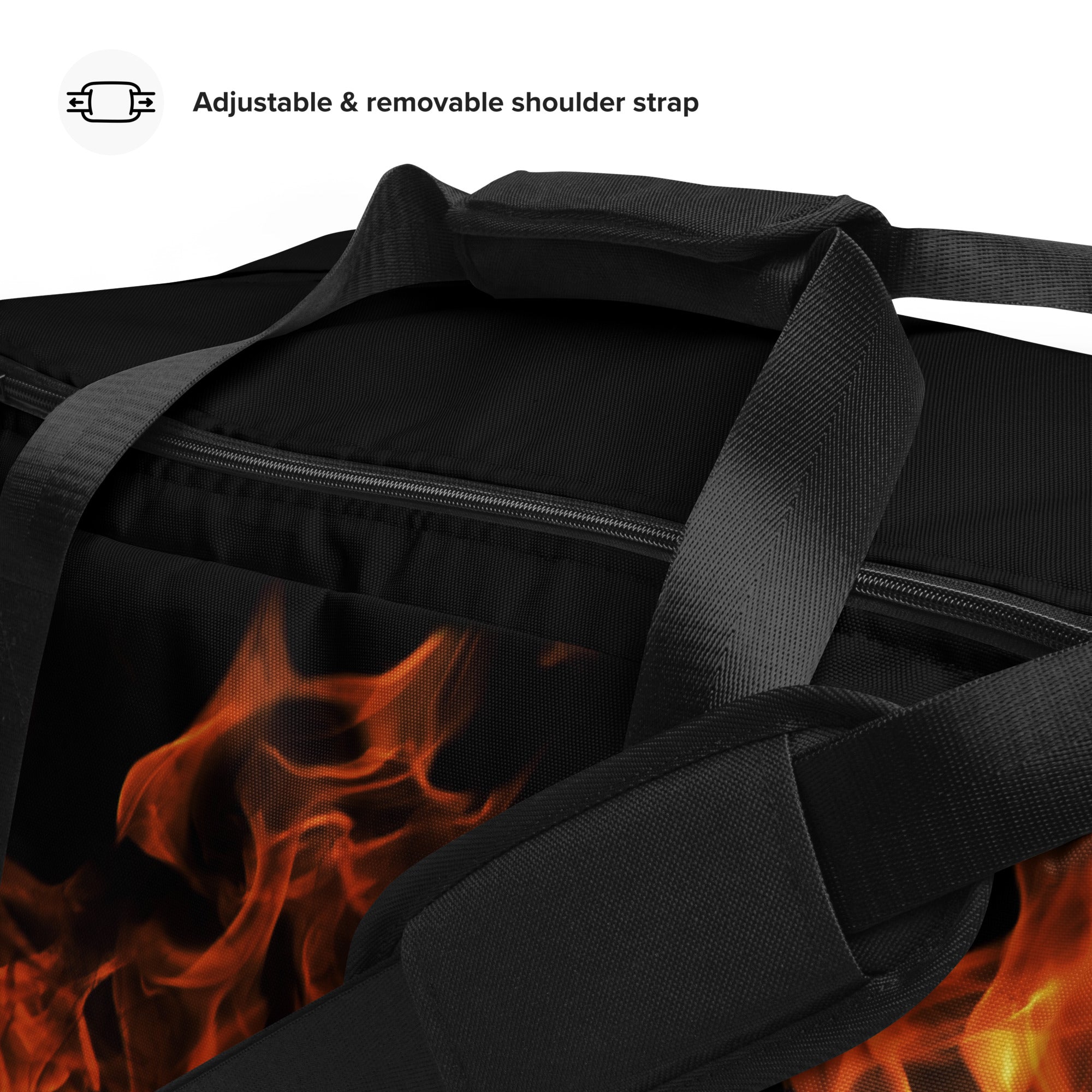 Blazing Flames Duffle Bag | Premium Gym Bag for Style & Performance | Camo Colors