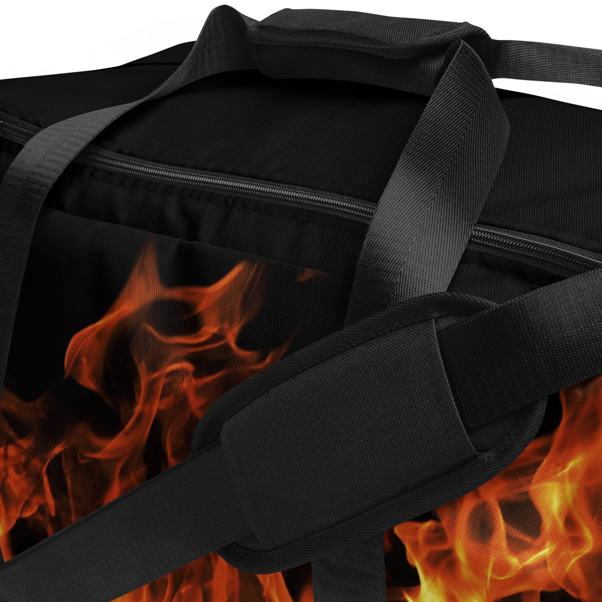Blazing Flames Duffle Bag | Premium Gym Bag for Style & Performance | Camo Colors