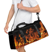 Blazing Flames Duffle Bag | Premium Gym Bag for Style & Performance | Camo Colors