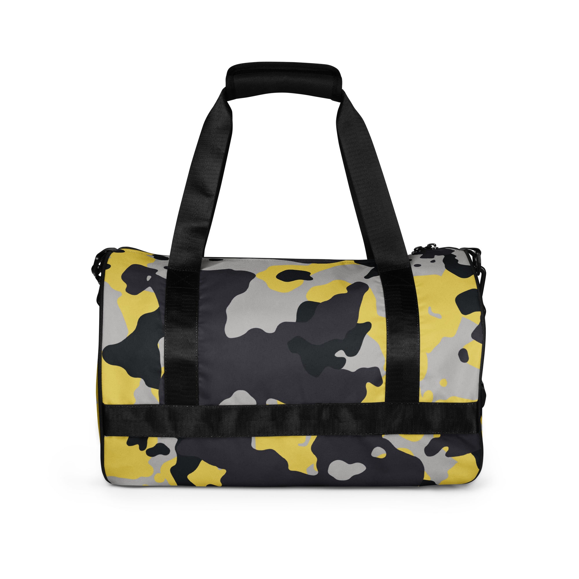 Camo Gym Bag | Yellow, Black, and Silver Camo Colors