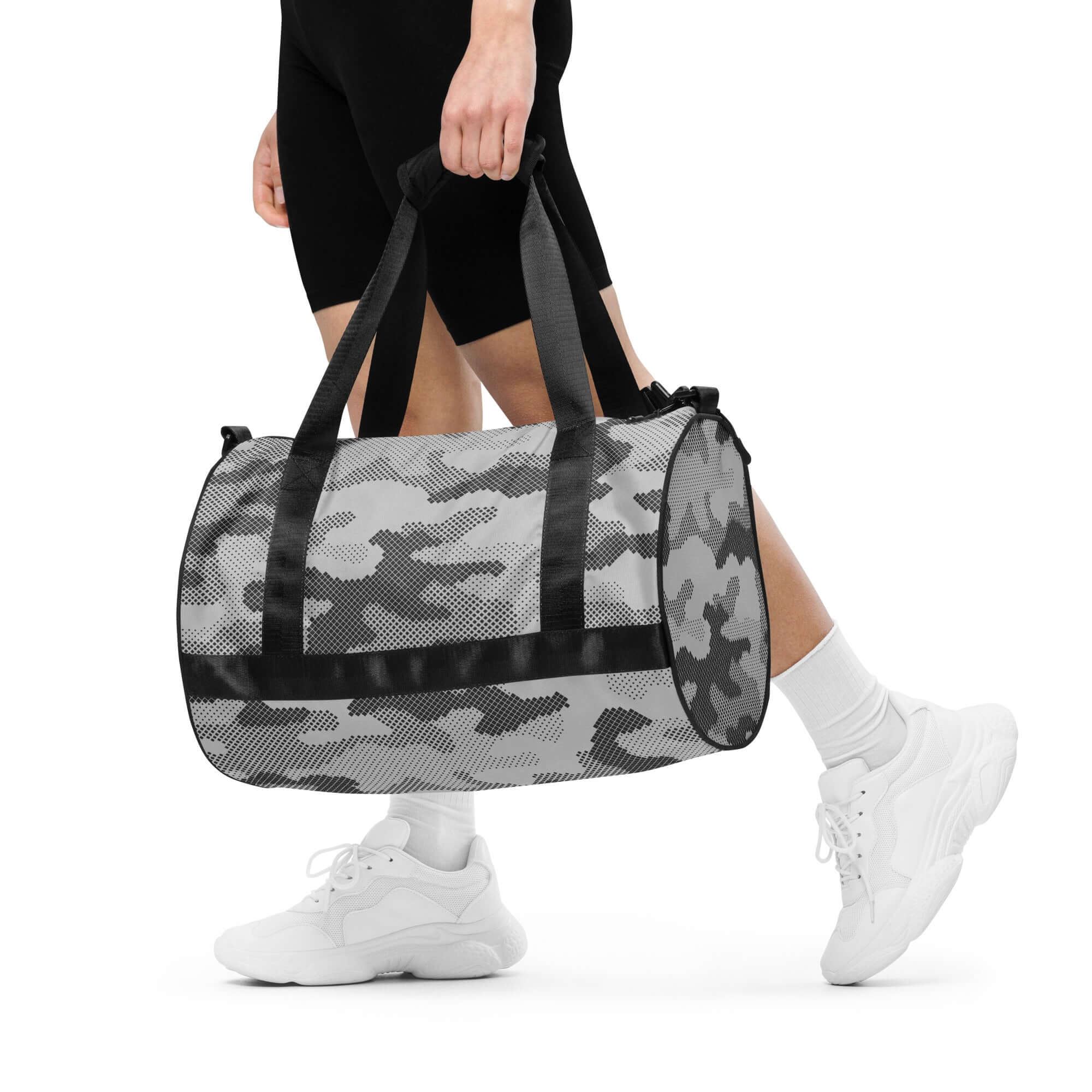 Camo Gym Bag | Gray Digital Camo Colors