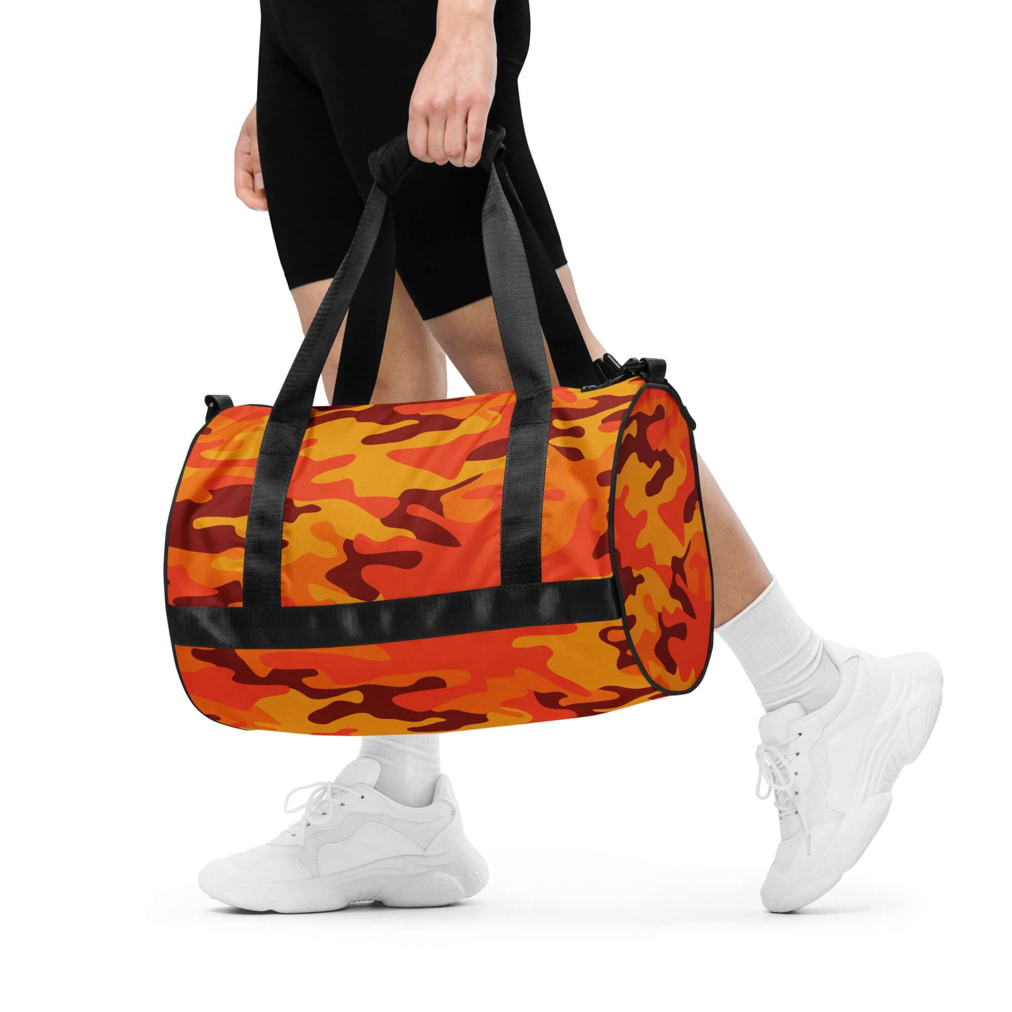 Camo Gym Bag | Orange & Red Camo Colors