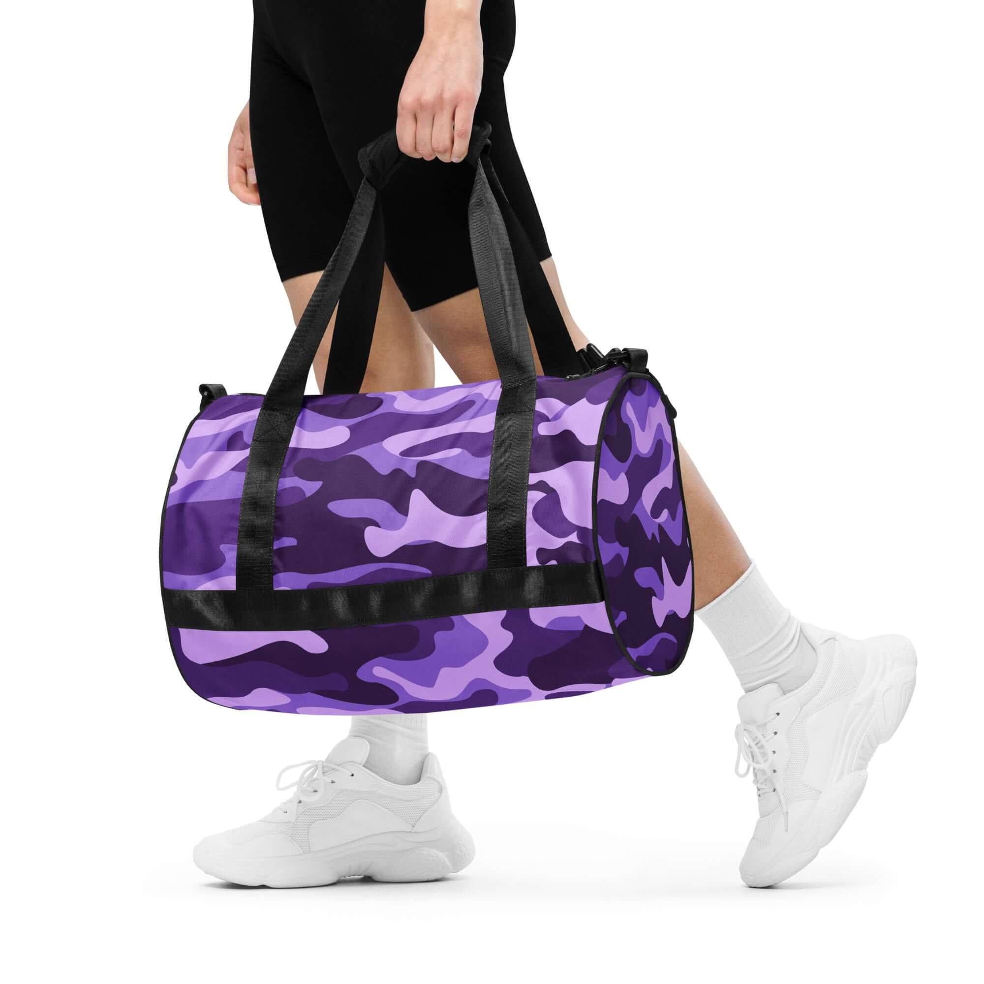 Camo Gym Bag | Purple, Blue and Mauve Camo Colors
