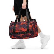 Camo Gym Bag | Orange & Blue Digital Camouflage Camo Colors