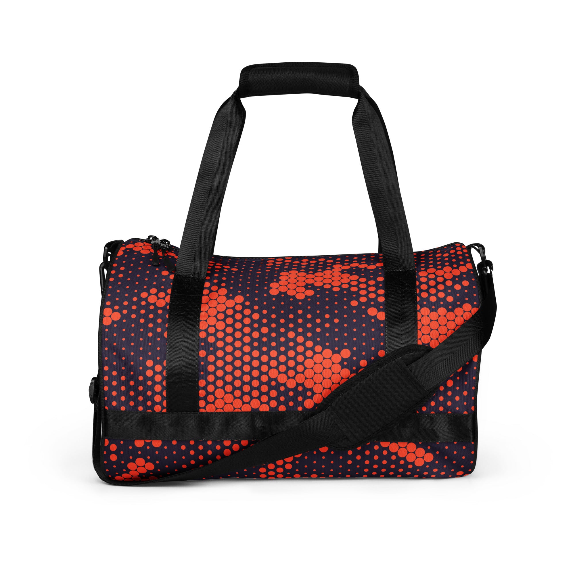 Camo Gym Bag | Orange & Blue Digital Camouflage Camo Colors