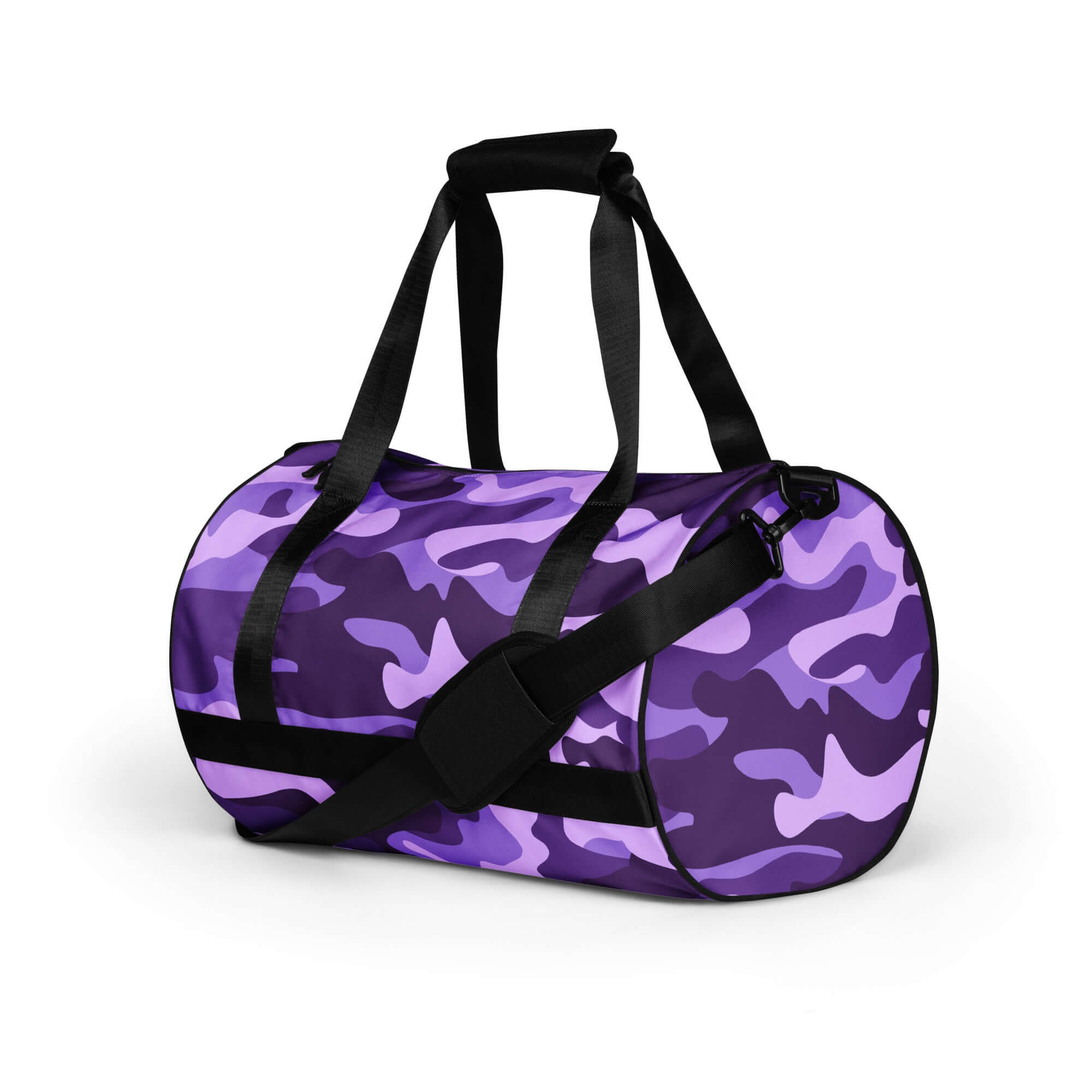 Camo Gym Bag | Purple, Blue and Mauve Camo Colors