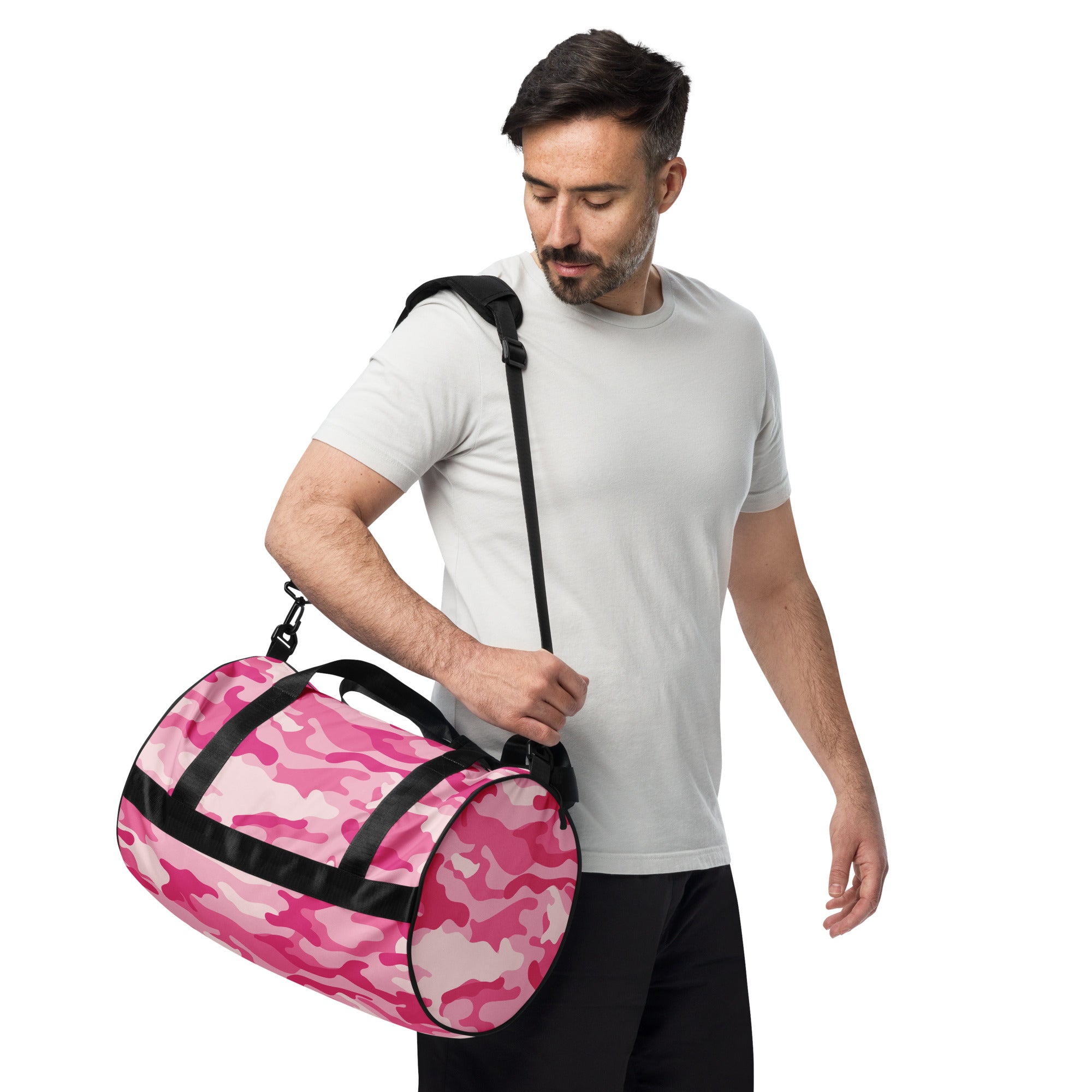 Camo Gym Bag | Lavender Pink Camo Colors