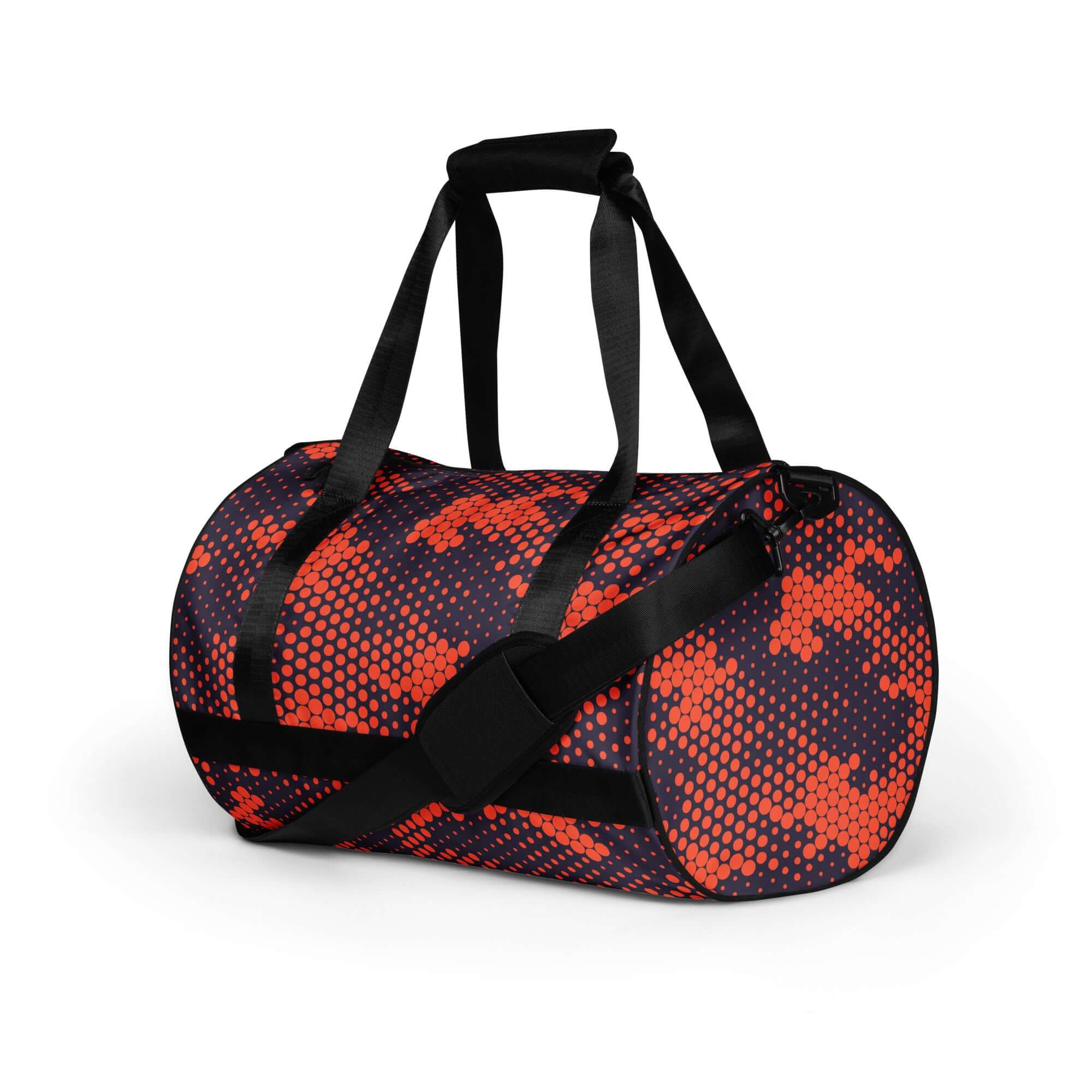 Camo Gym Bag | Orange & Blue Digital Camouflage Camo Colors