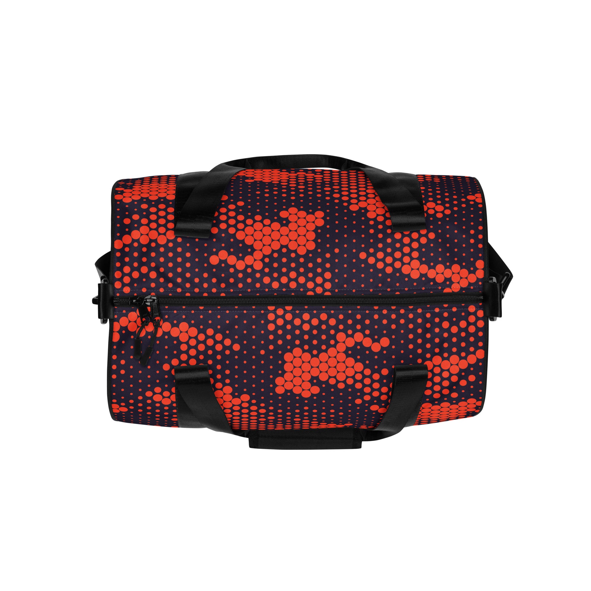 Camo Gym Bag | Orange & Blue Digital Camouflage Camo Colors