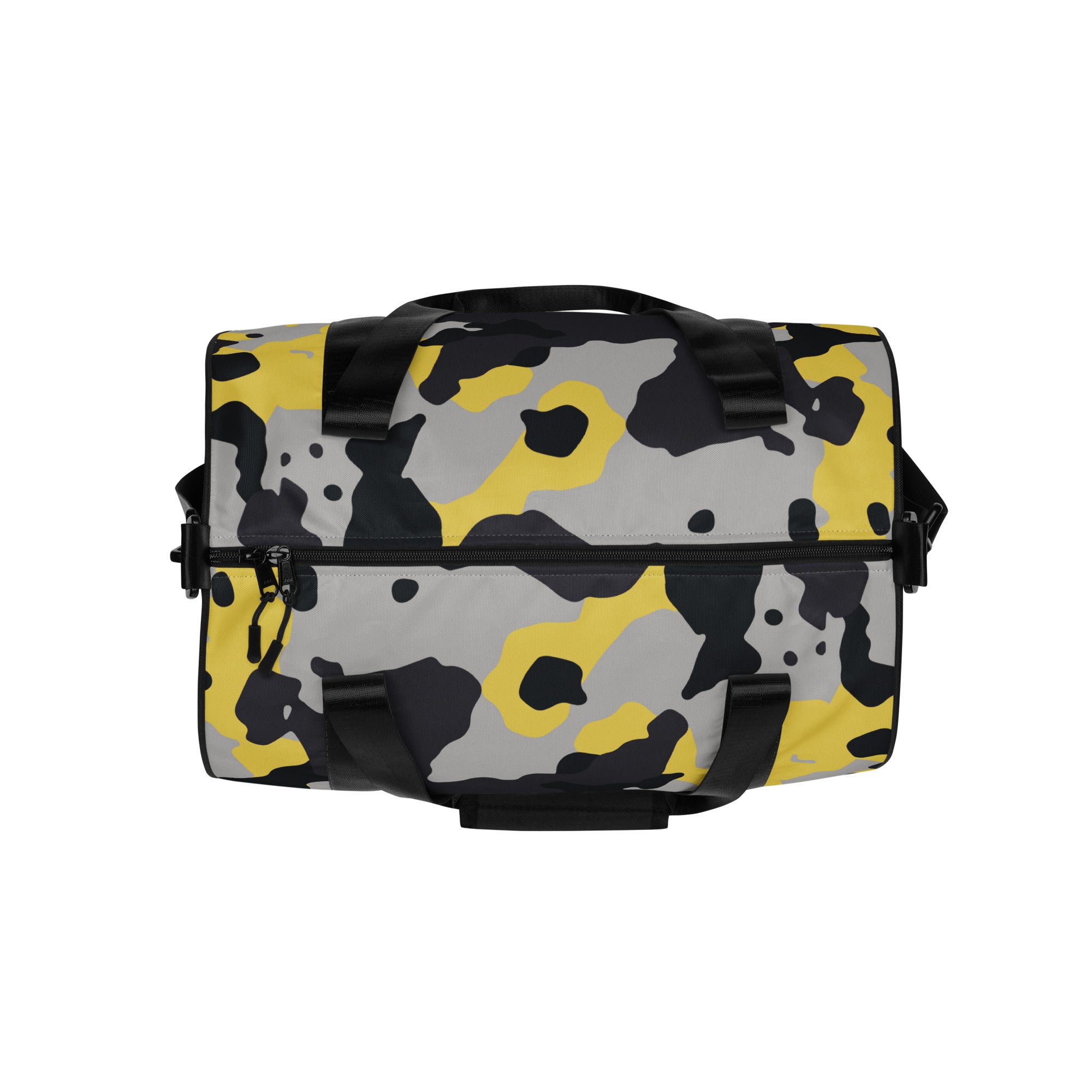Camo Gym Bag | Yellow, Black, and Silver Camo Colors