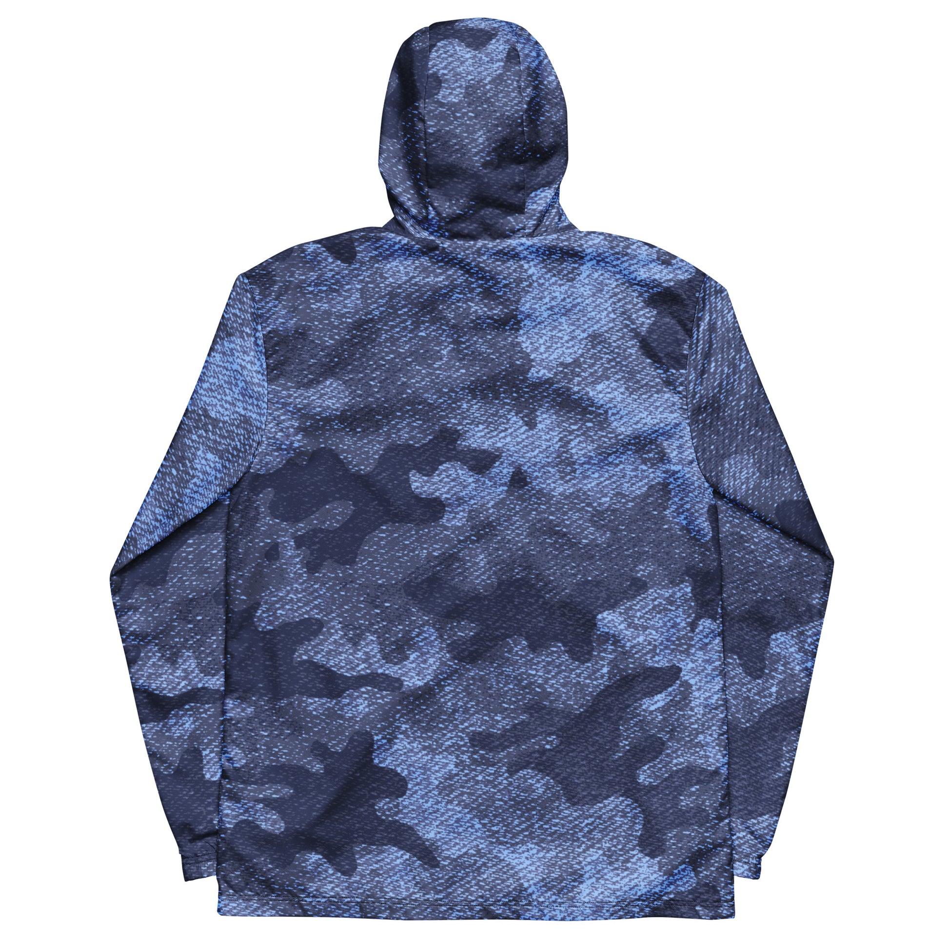 Men's Windbreaker | Denim Blue Camo Camo Colors