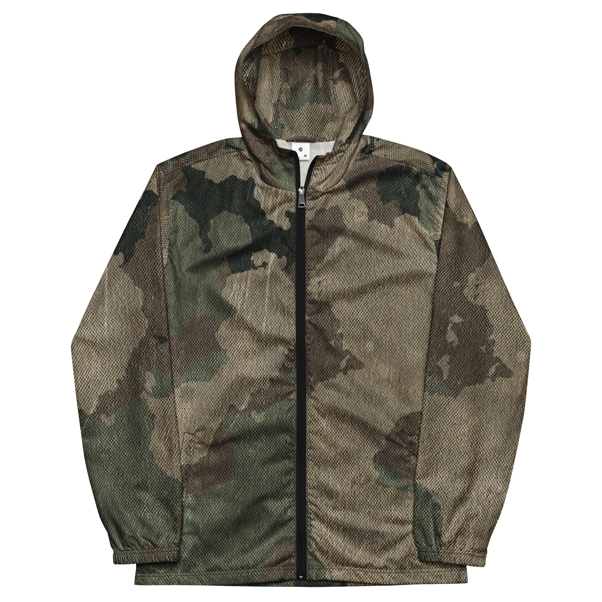 Men's Windbreaker | Dirty Old Brown Camo Camo Colors