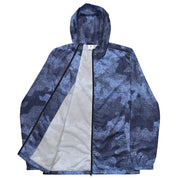 Men's Windbreaker | Denim Blue Camo Camo Colors
