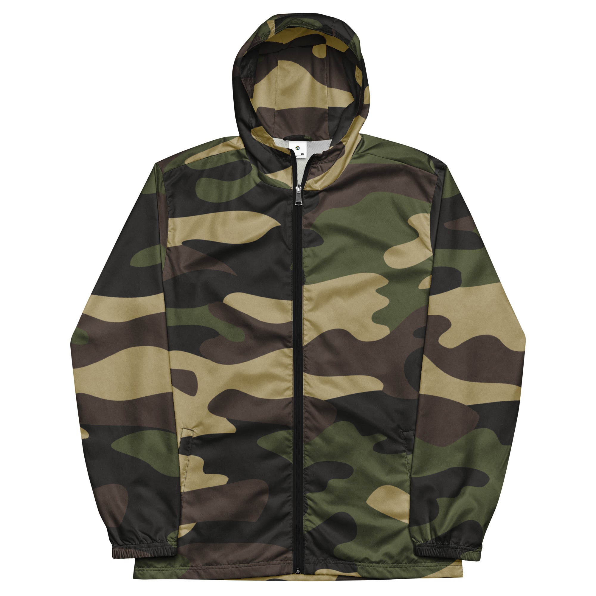 Men's Windbreaker | Classic Green Camo Camo Colors