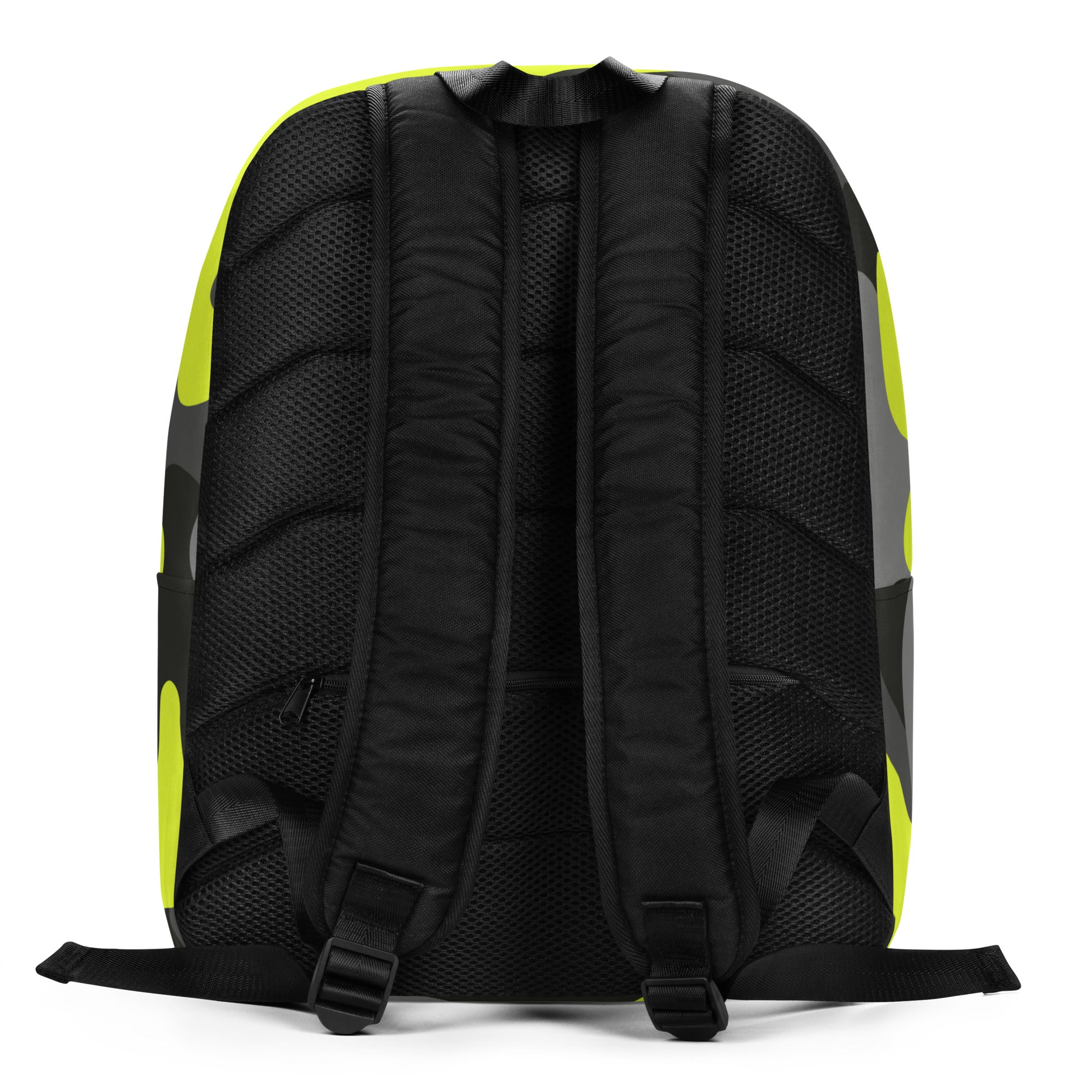 Minimalist Backpack | Black, Gray, and Yellow Camouflage Camo Colors