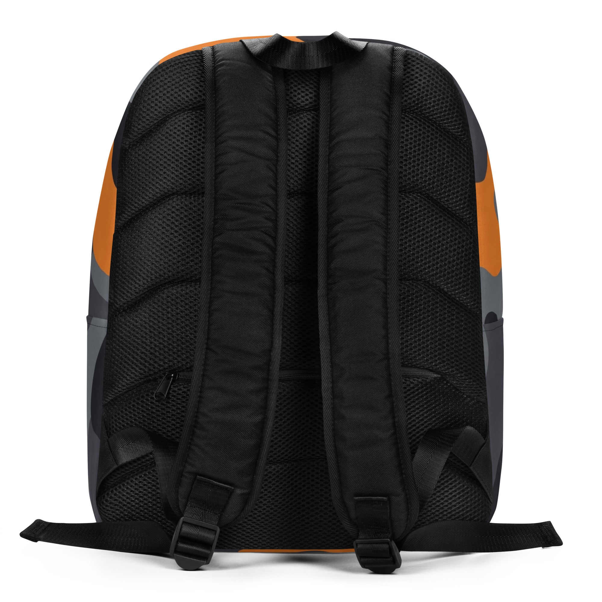 Minimalist Backpack | Orange, Gray & Black Camouflage Camo Colors