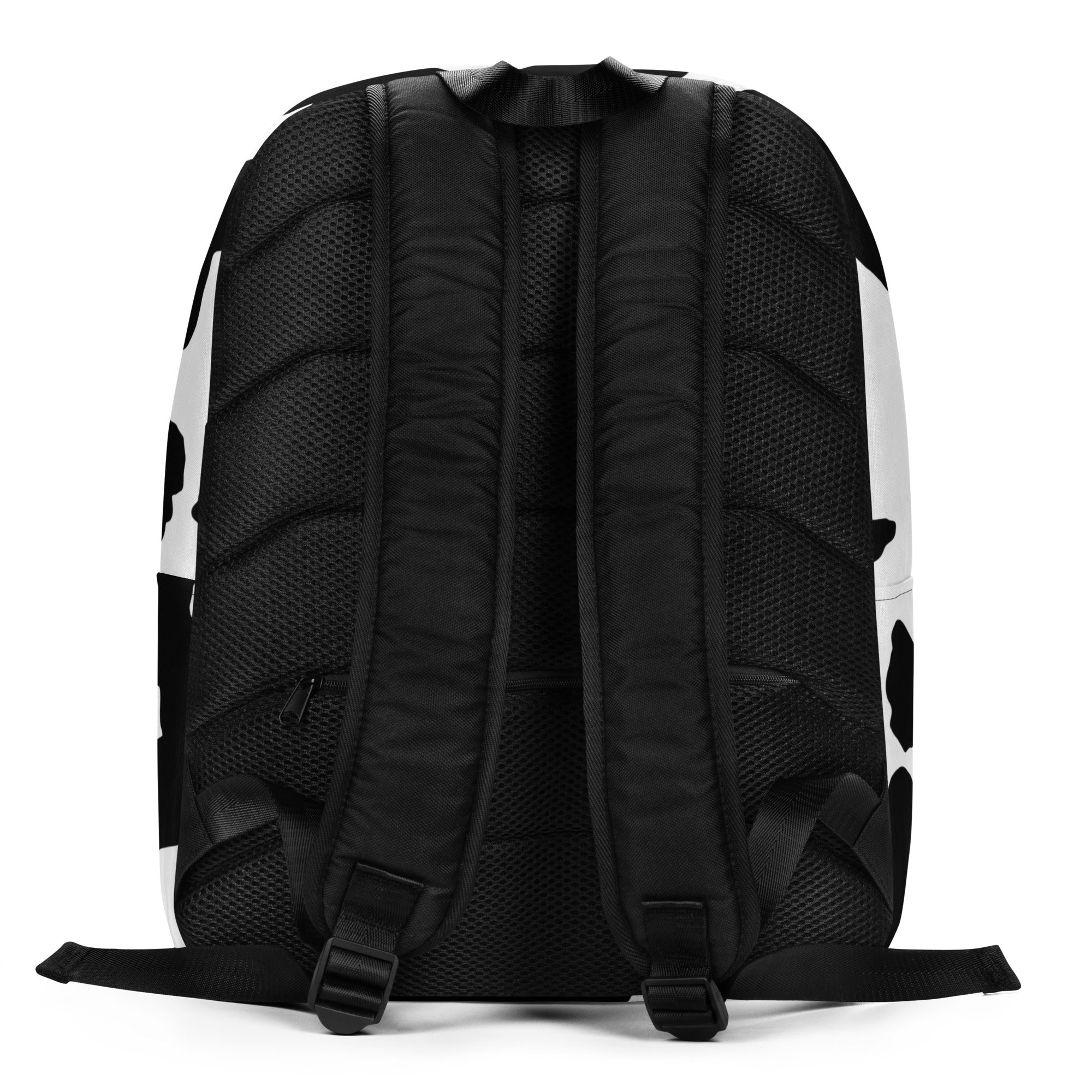 Minimalist Backpack | Black & White Cow Print Camo Colors