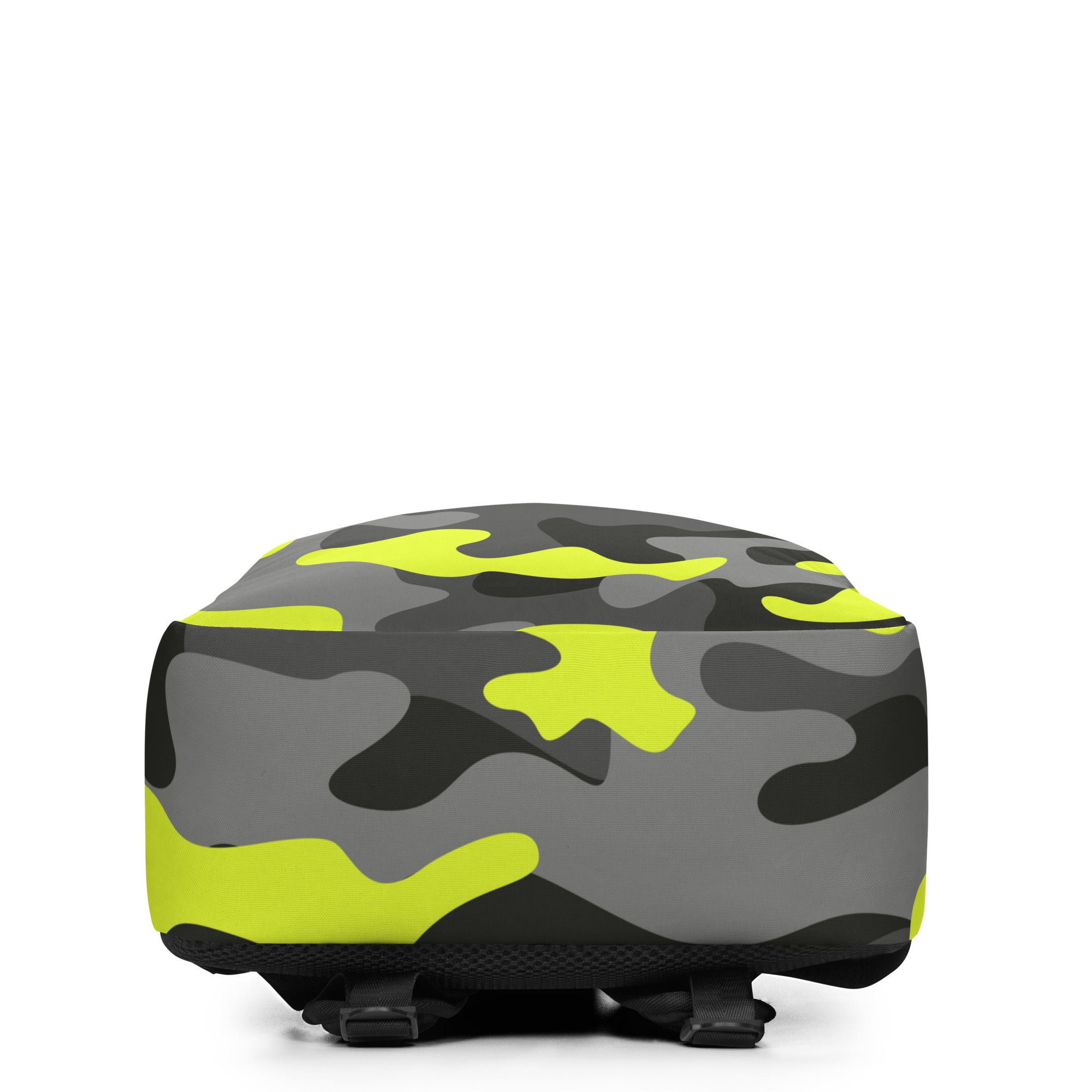 Minimalist Backpack | Black, Gray, and Yellow Camouflage Camo Colors