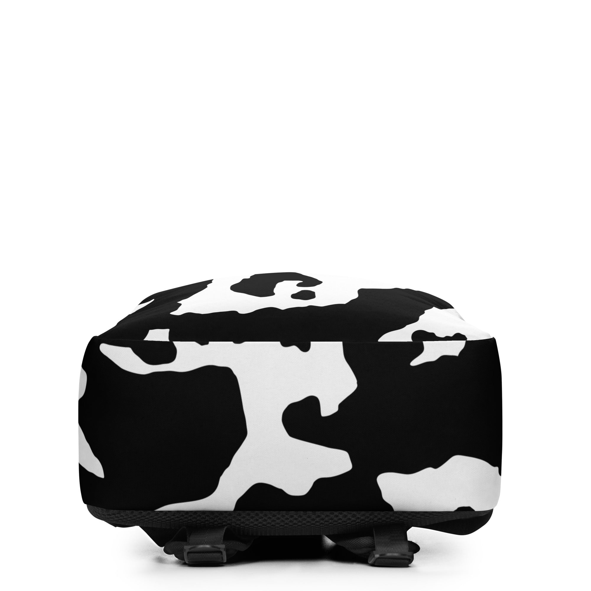 Minimalist Backpack | Black & White Cow Print Camo Colors