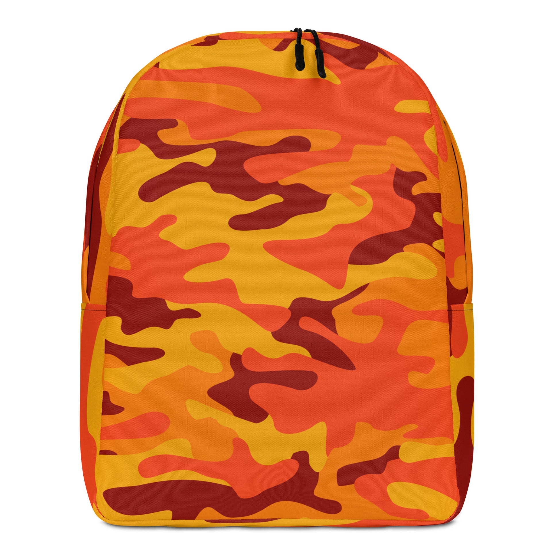 Minimalist Backpack | Orange & Red Camouflage Camo Colors