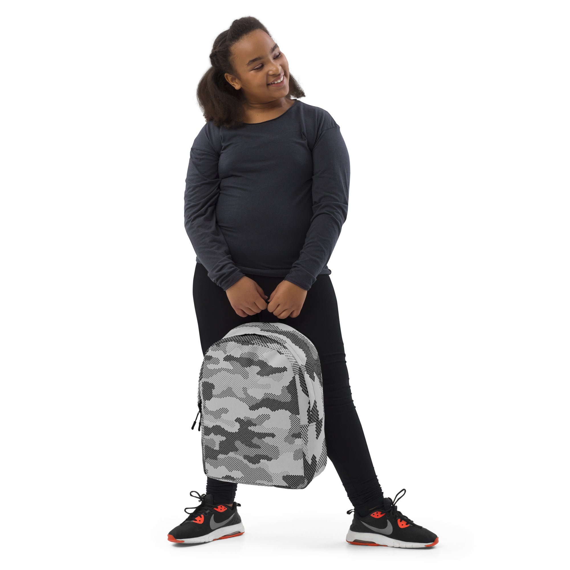 Minimalist Backpack | Gray Digital Camouflage Camo Colors