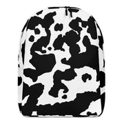 Minimalist Backpack | Black & White Cow Print Camo Colors