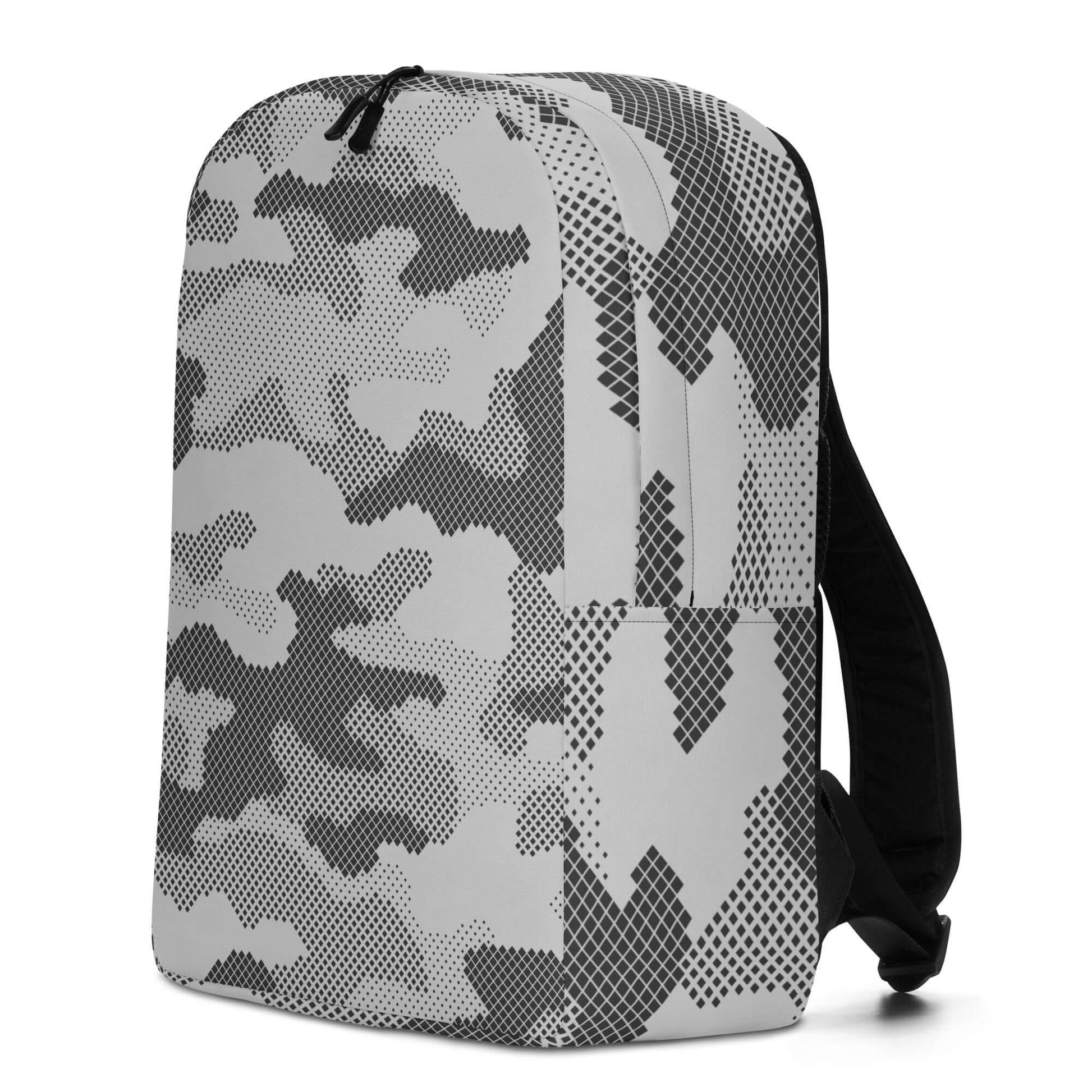 Minimalist Backpack | Gray Digital Camouflage Camo Colors