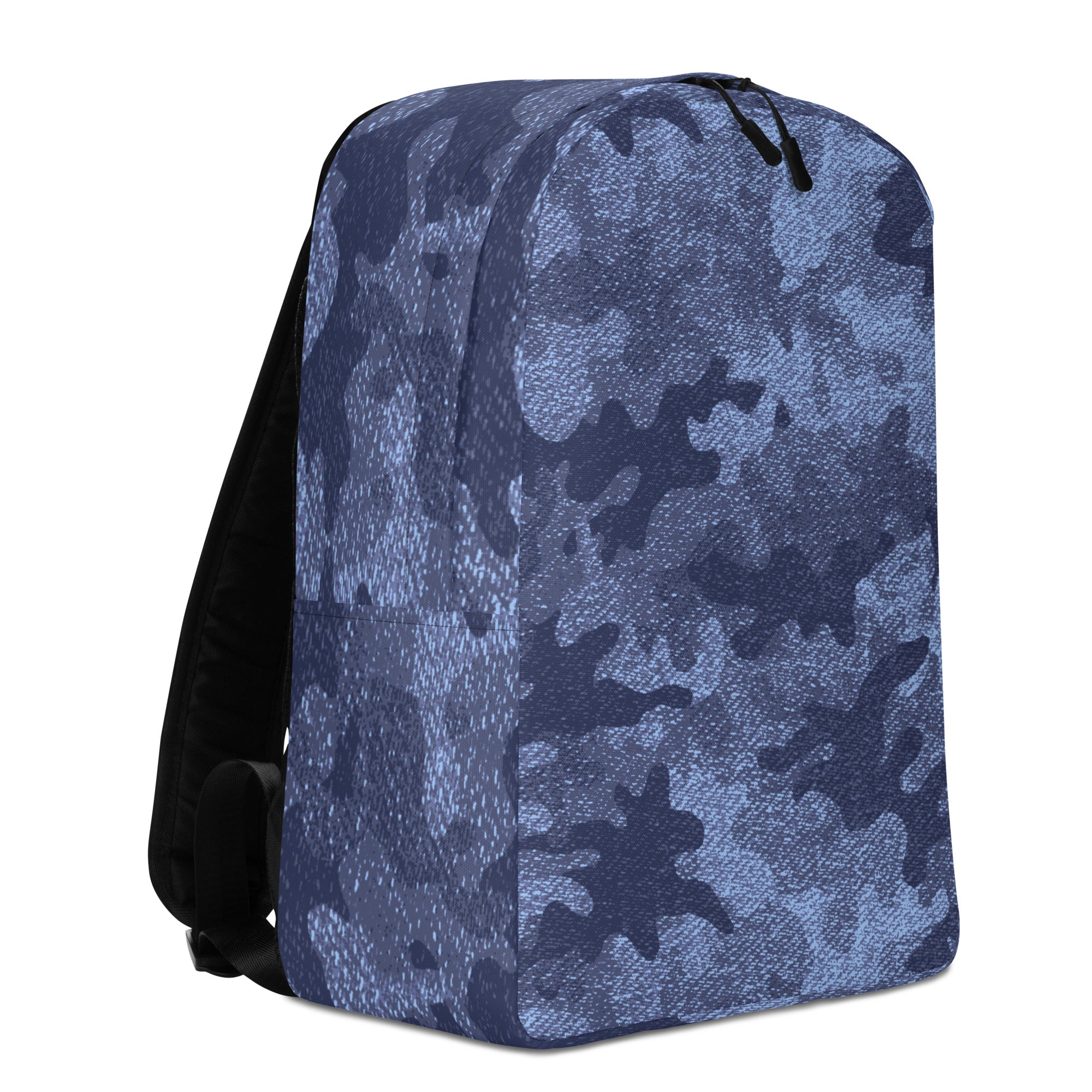Minimalist Backpack | Denim Blue Camouflage Camo Colors