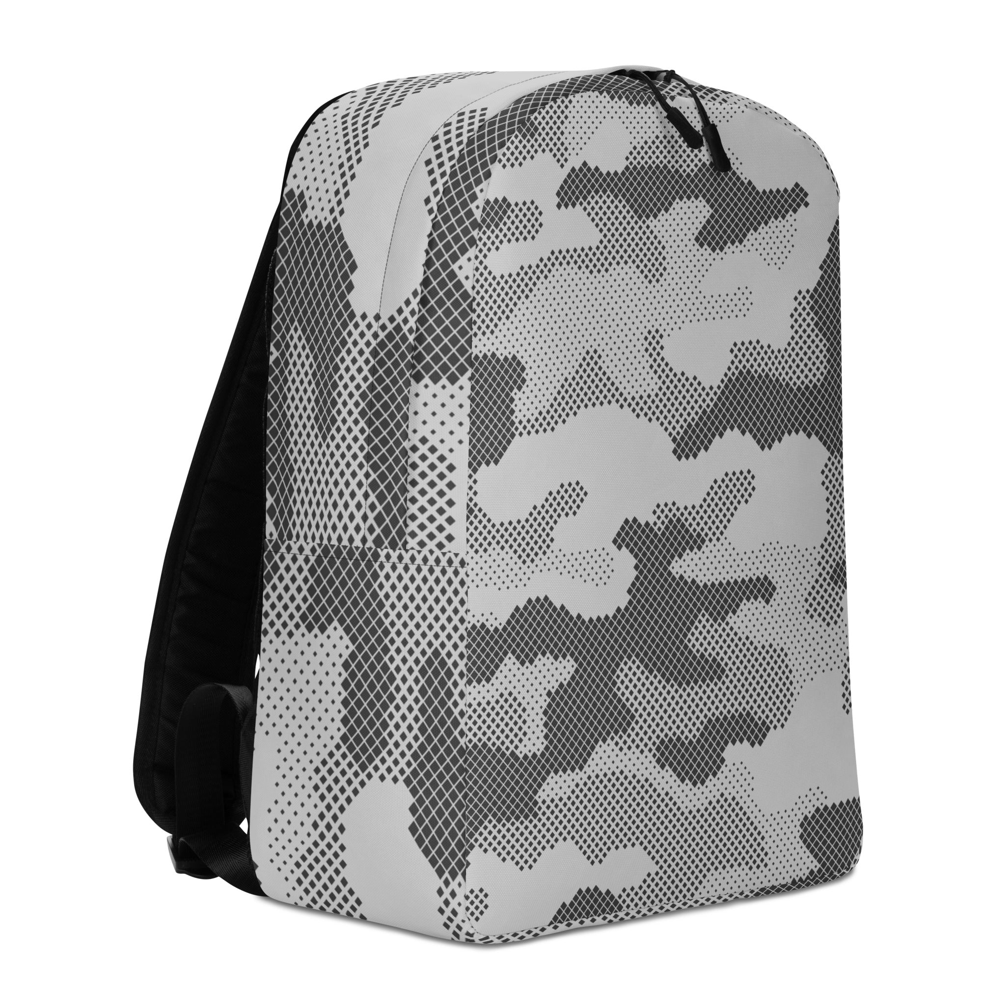 Minimalist Backpack | Gray Digital Camouflage Camo Colors