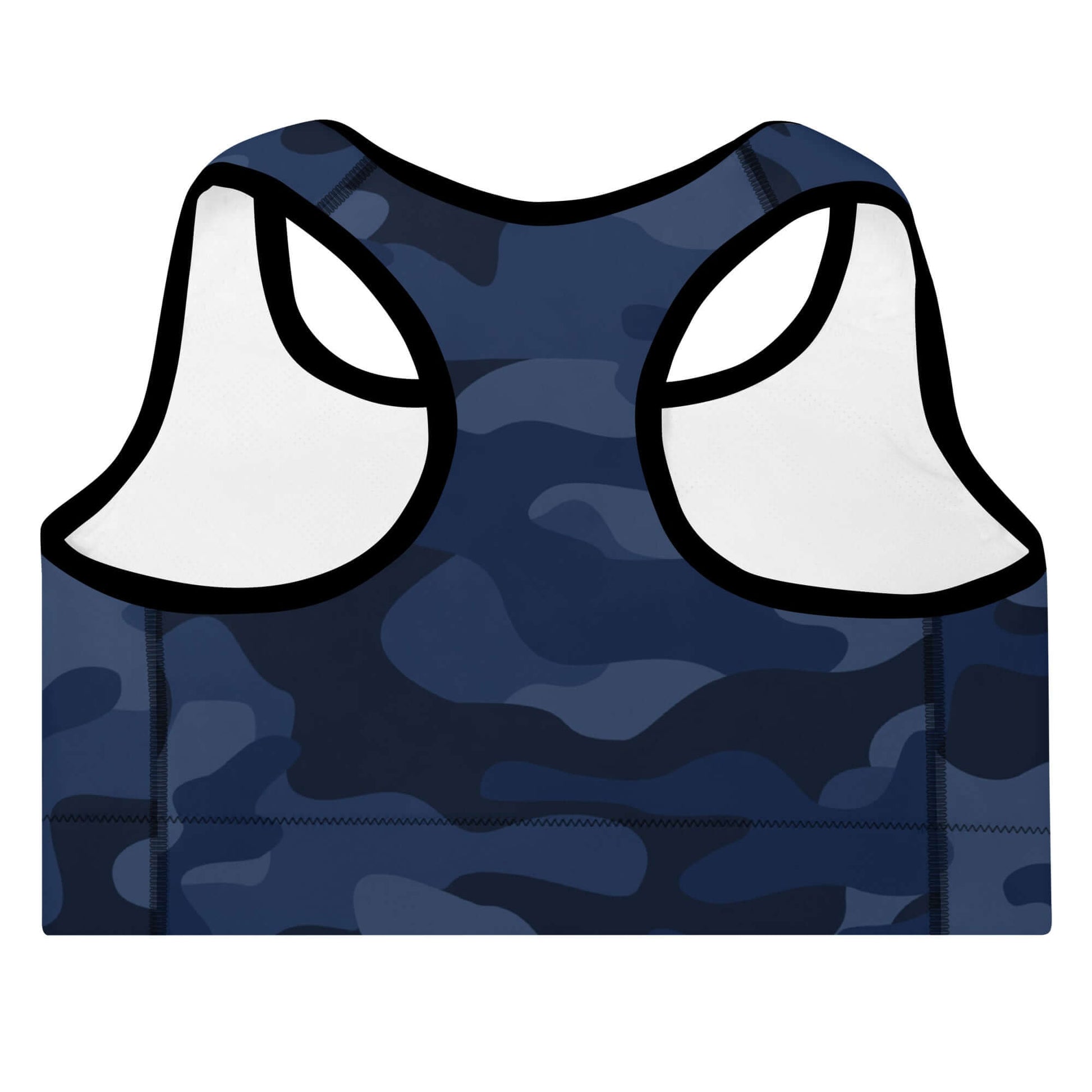 Sports Bra for Women in Deep Blue Camo Print | Camo Colors