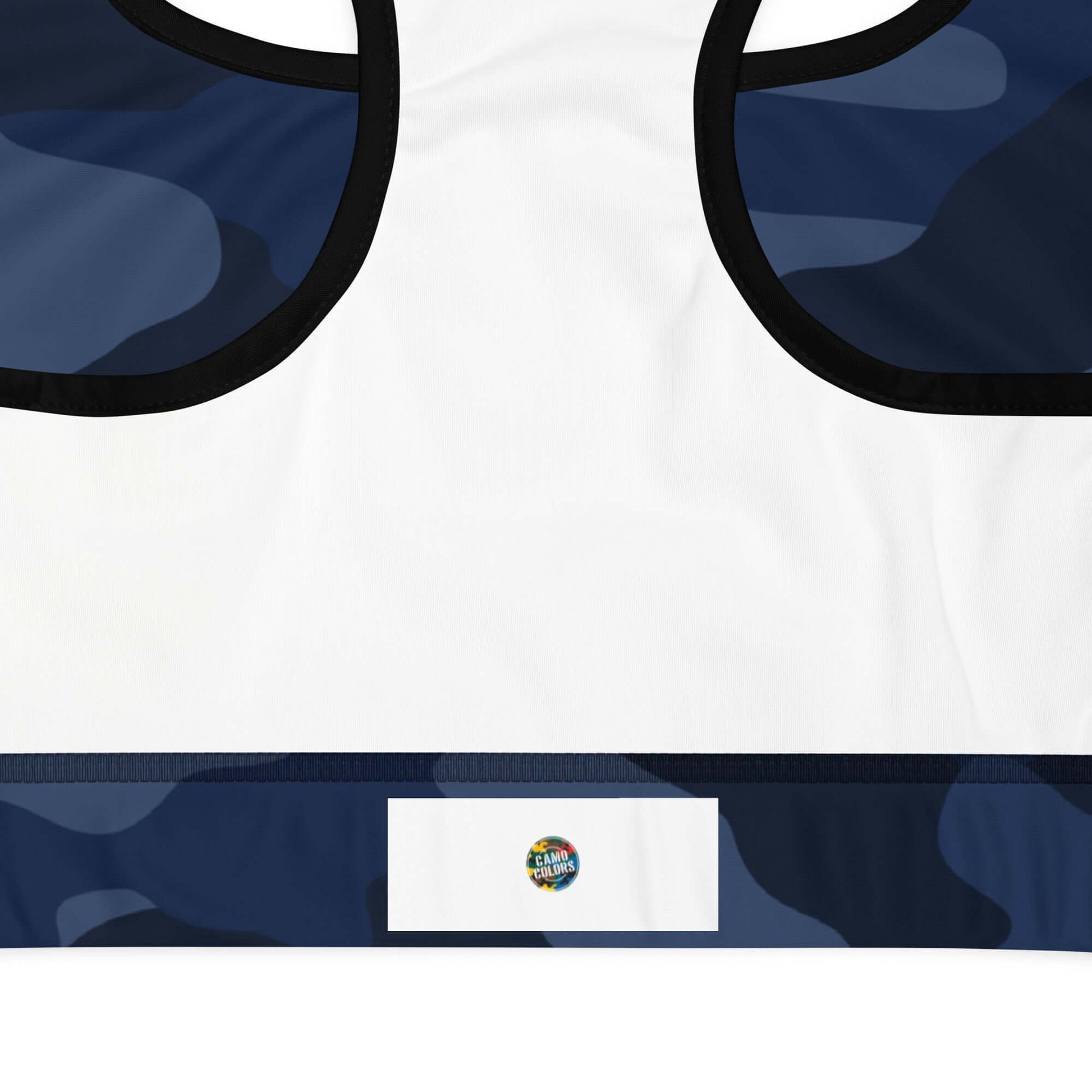 Sports Bra for Women in Deep Blue Camo Print | Camo Colors