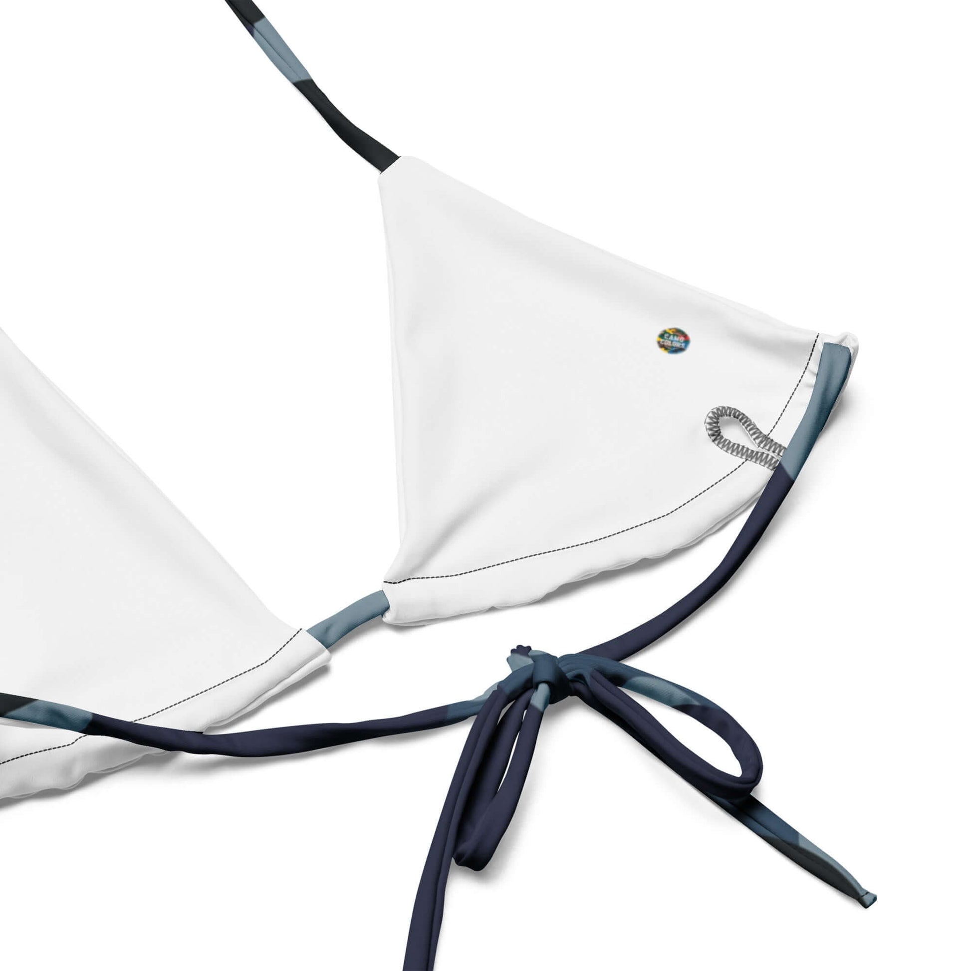 Blue Camo String Bikini Top | Army Style | Camo Colors