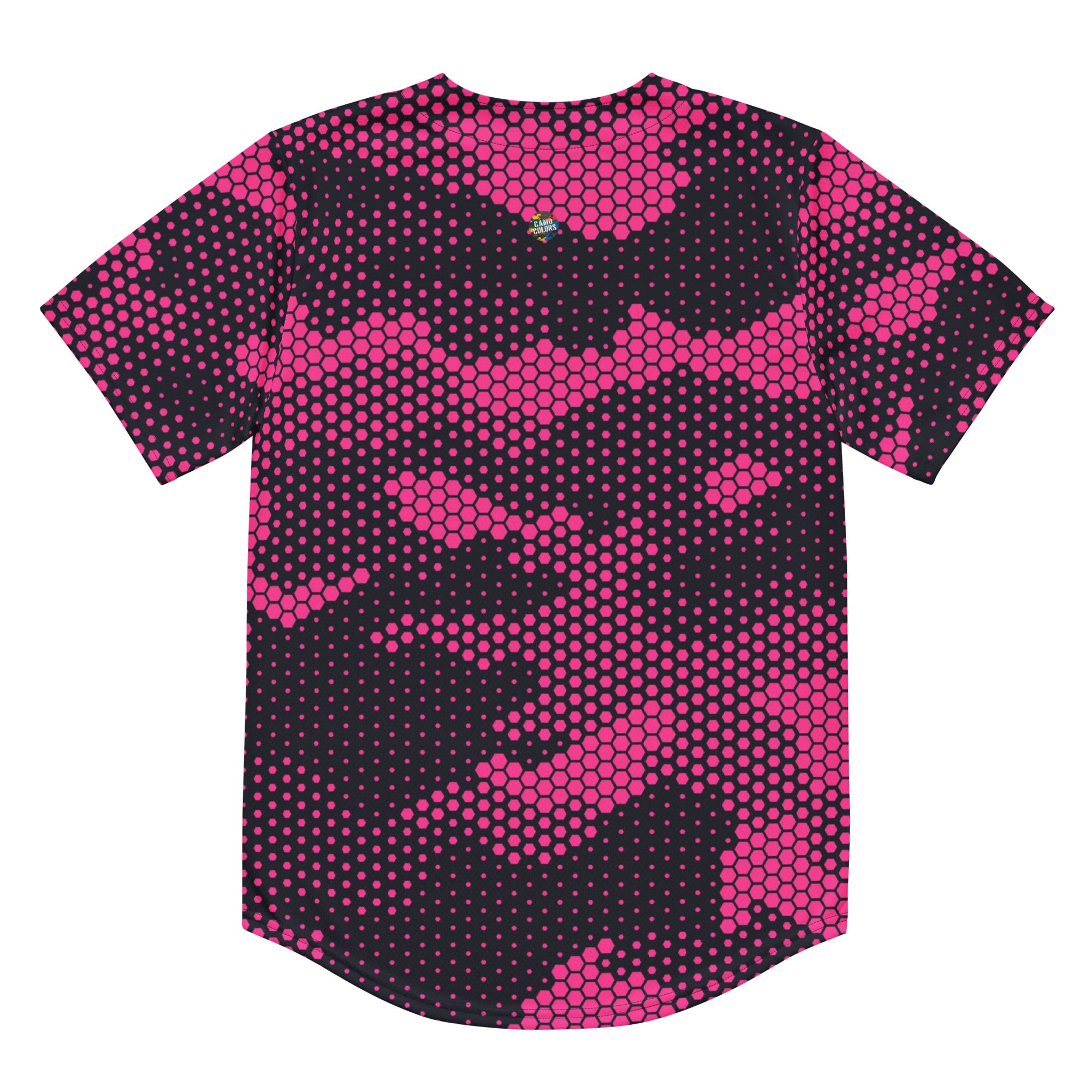 Baseball Jersey | Unisex | Pink Digital Dotted Camouflage Camo Colors